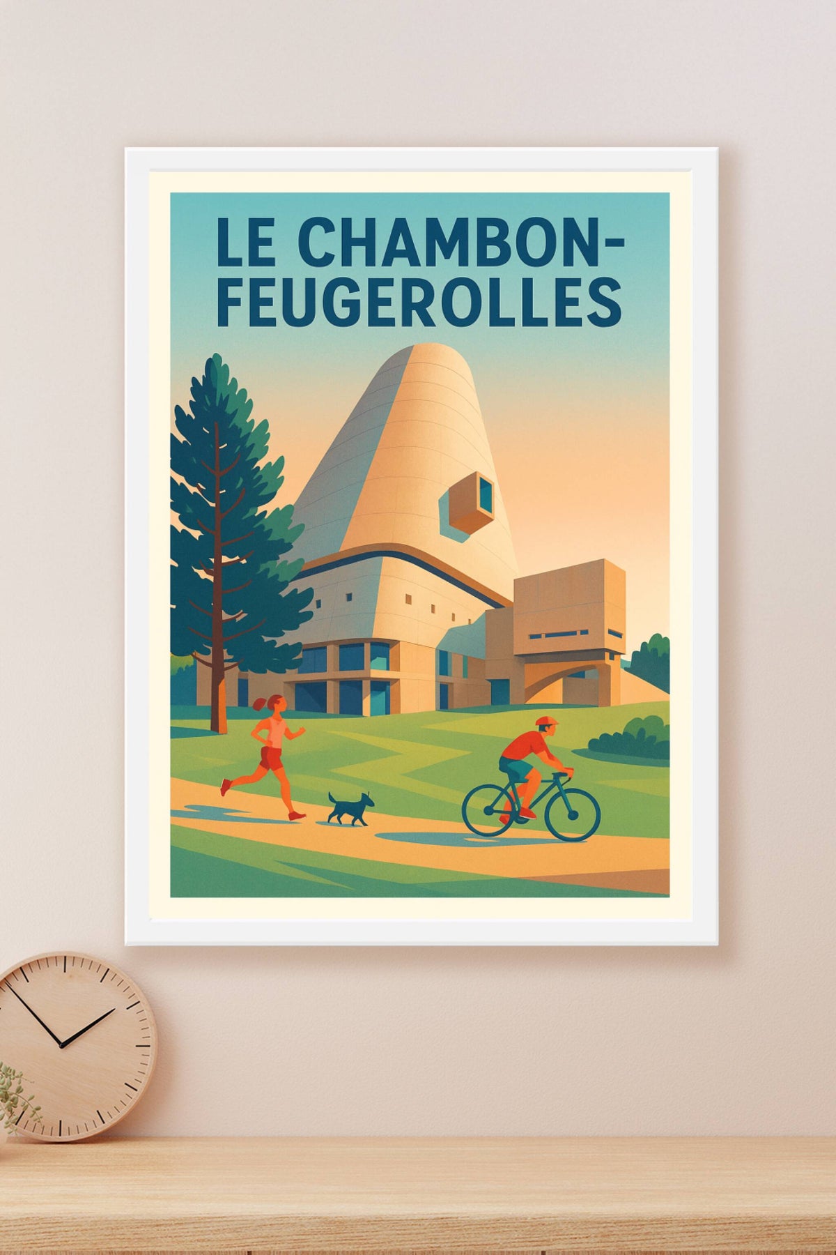 Affiche de Le Chambon-Feugerolles - Vibrations architecturales et nature active