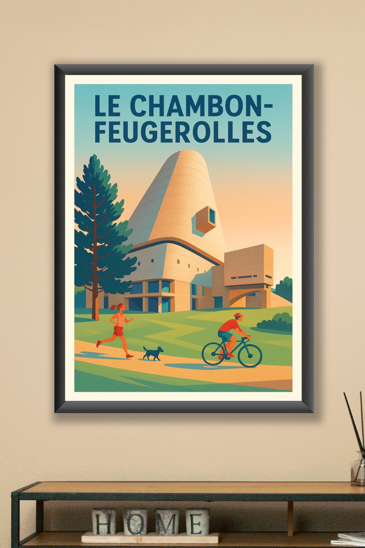 Affiche de Le Chambon-Feugerolles - Vibrations architecturales et nature active