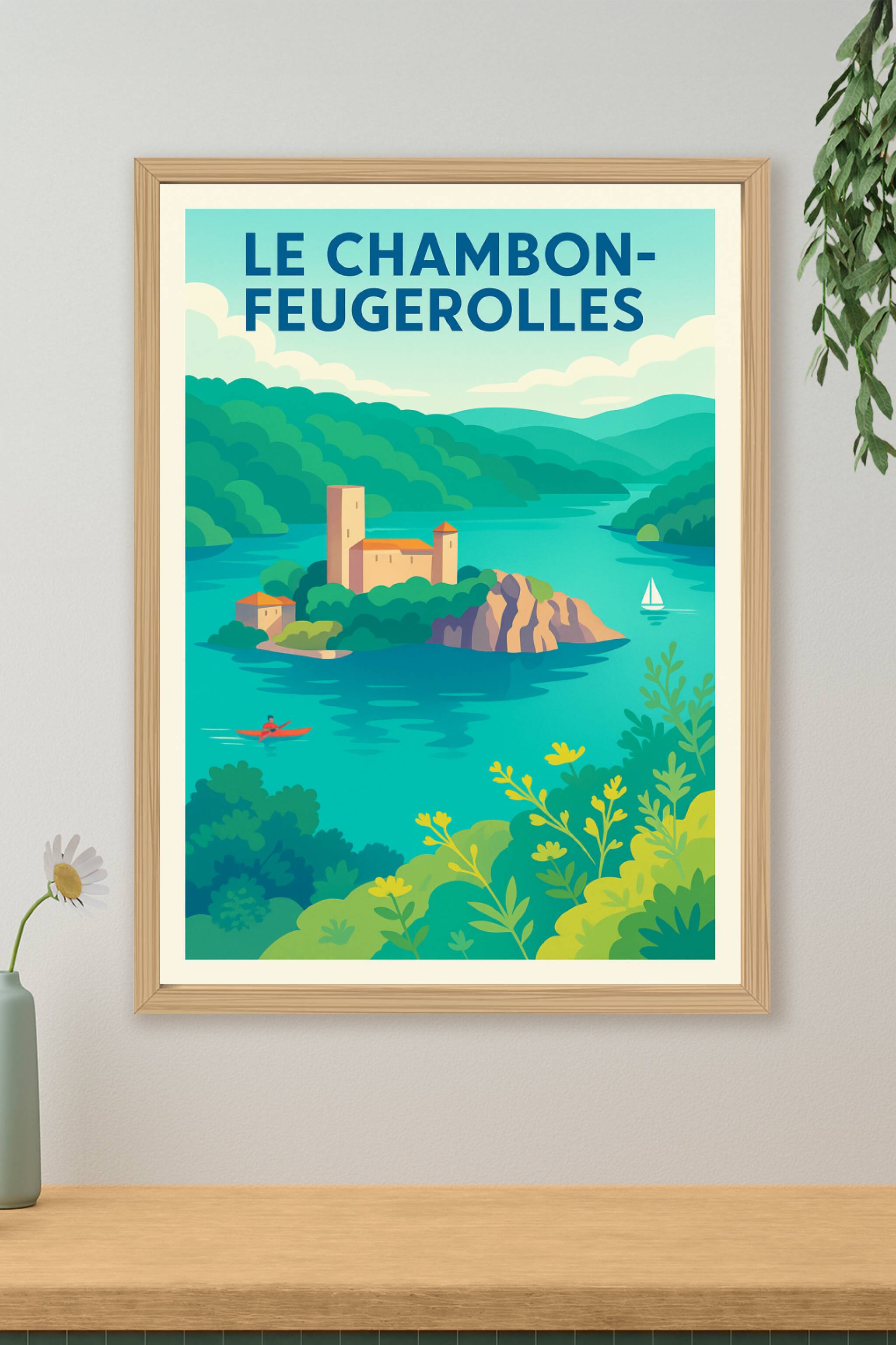 Affiche de Le Chambon-Feugerolles - Évasion au cœur des paysages verdoyants