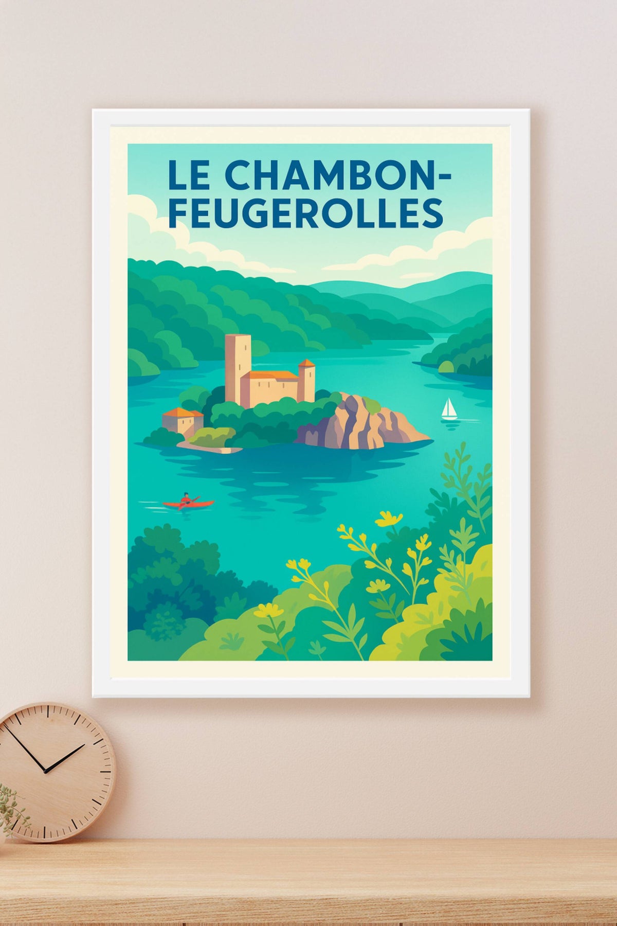 Affiche de Le Chambon-Feugerolles - Évasion au cœur des paysages verdoyants