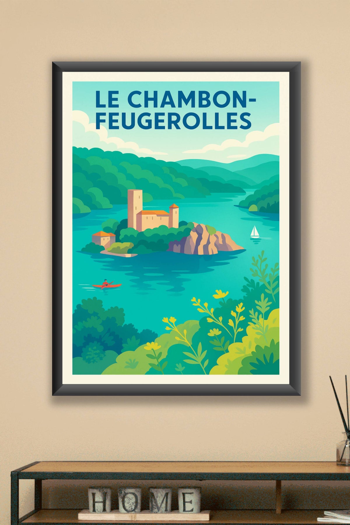 Affiche de Le Chambon-Feugerolles - Évasion au cœur des paysages verdoyants