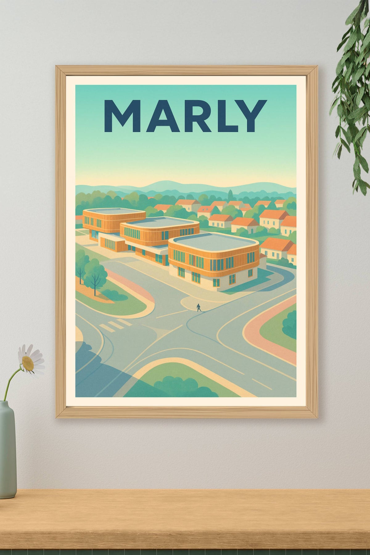 Affiche de Marly - Modernité et sérénité en harmonie
