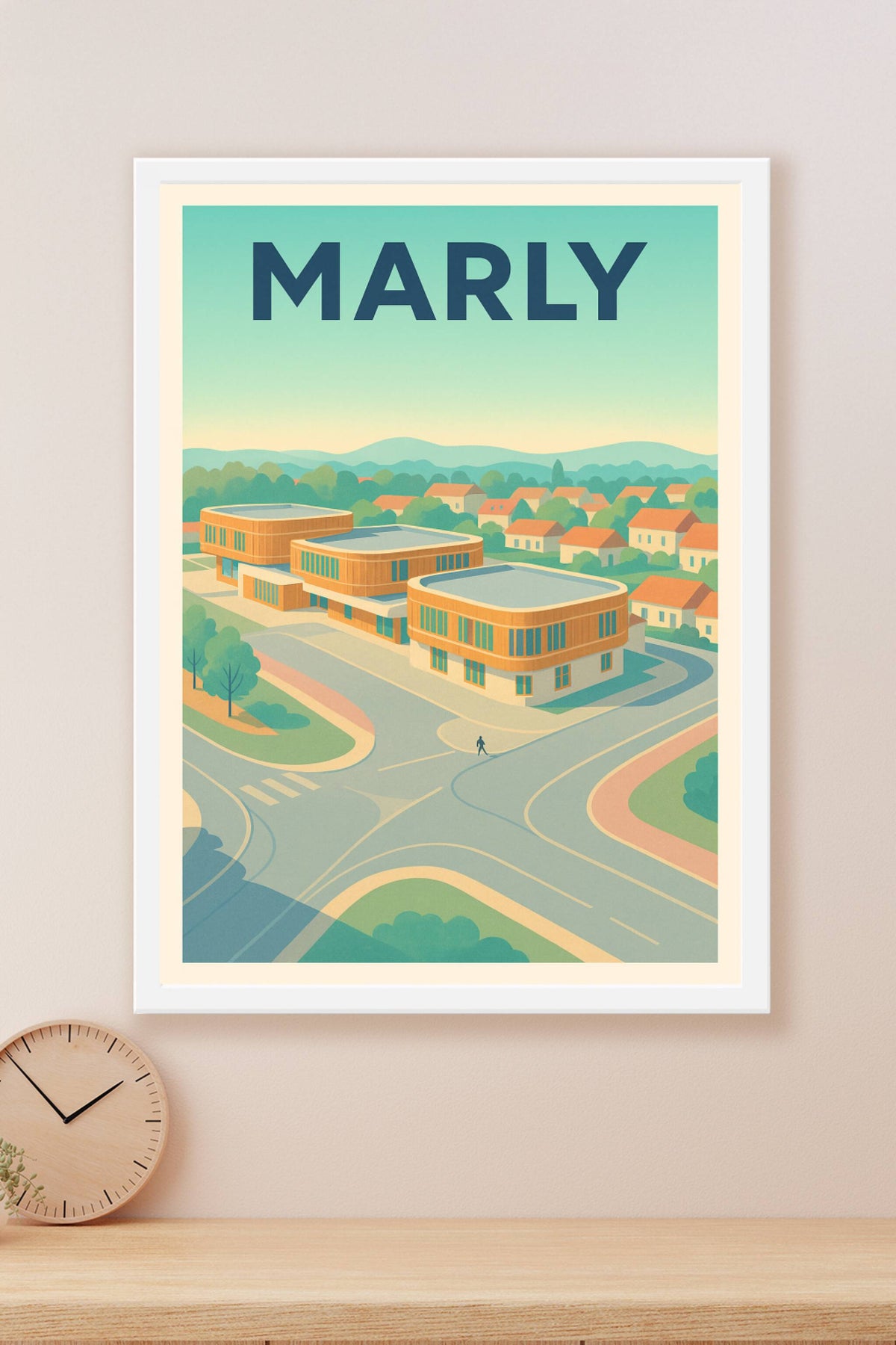 Affiche de Marly - Modernité et sérénité en harmonie