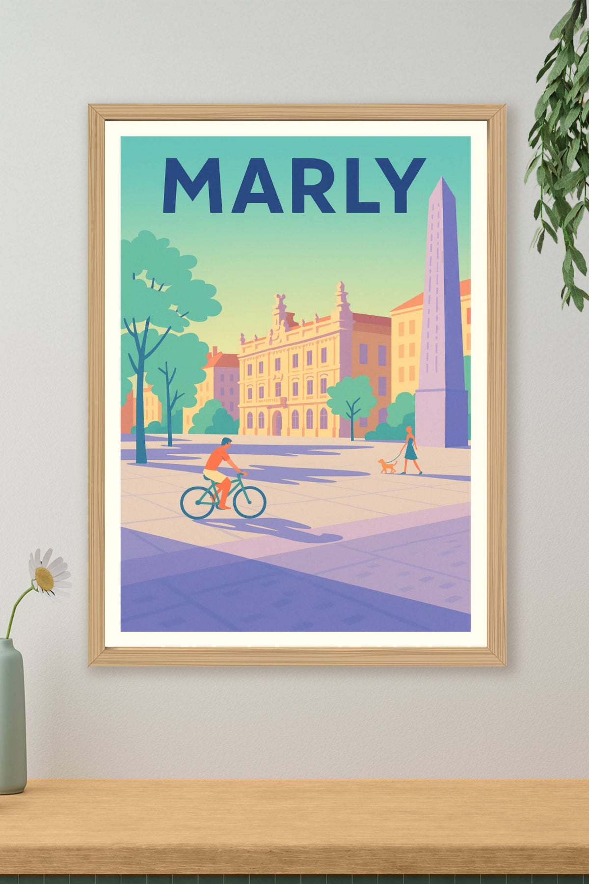 Affiche de Marly - L'élégance urbaine au fil du temps
