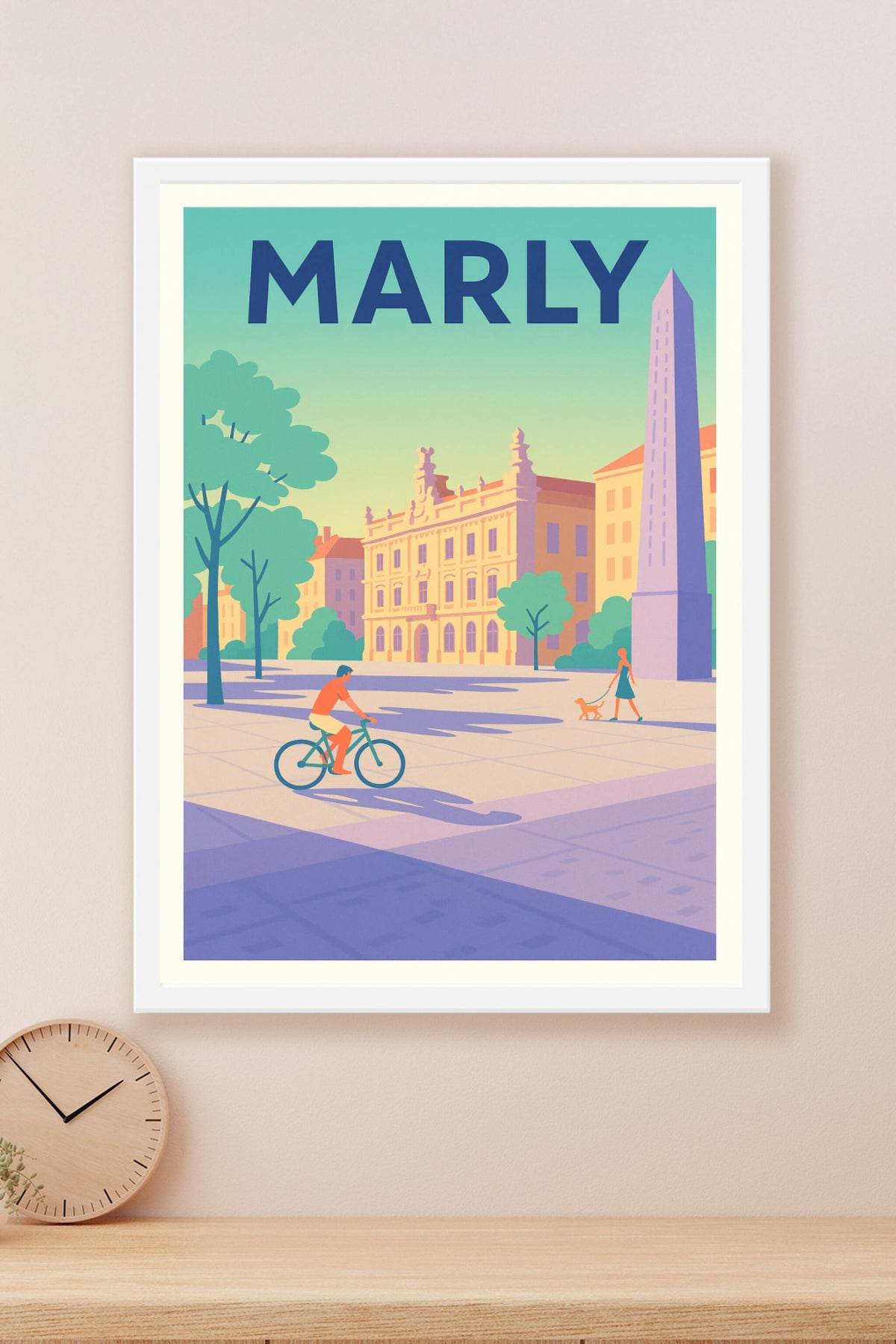 Affiche de Marly - L'élégance urbaine au fil du temps