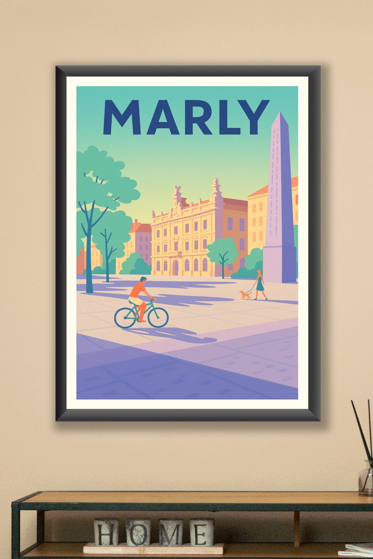 Affiche de Marly - L'élégance urbaine au fil du temps