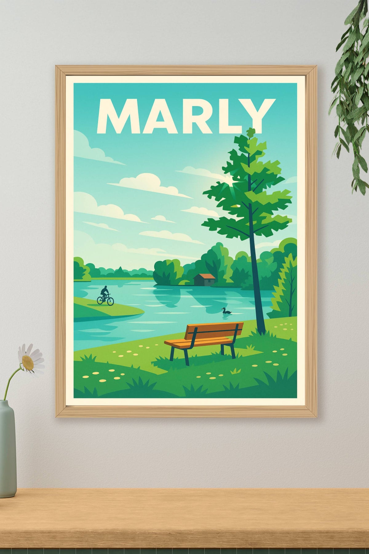 Affiche de Marly - Sérénité au bord de l'eau