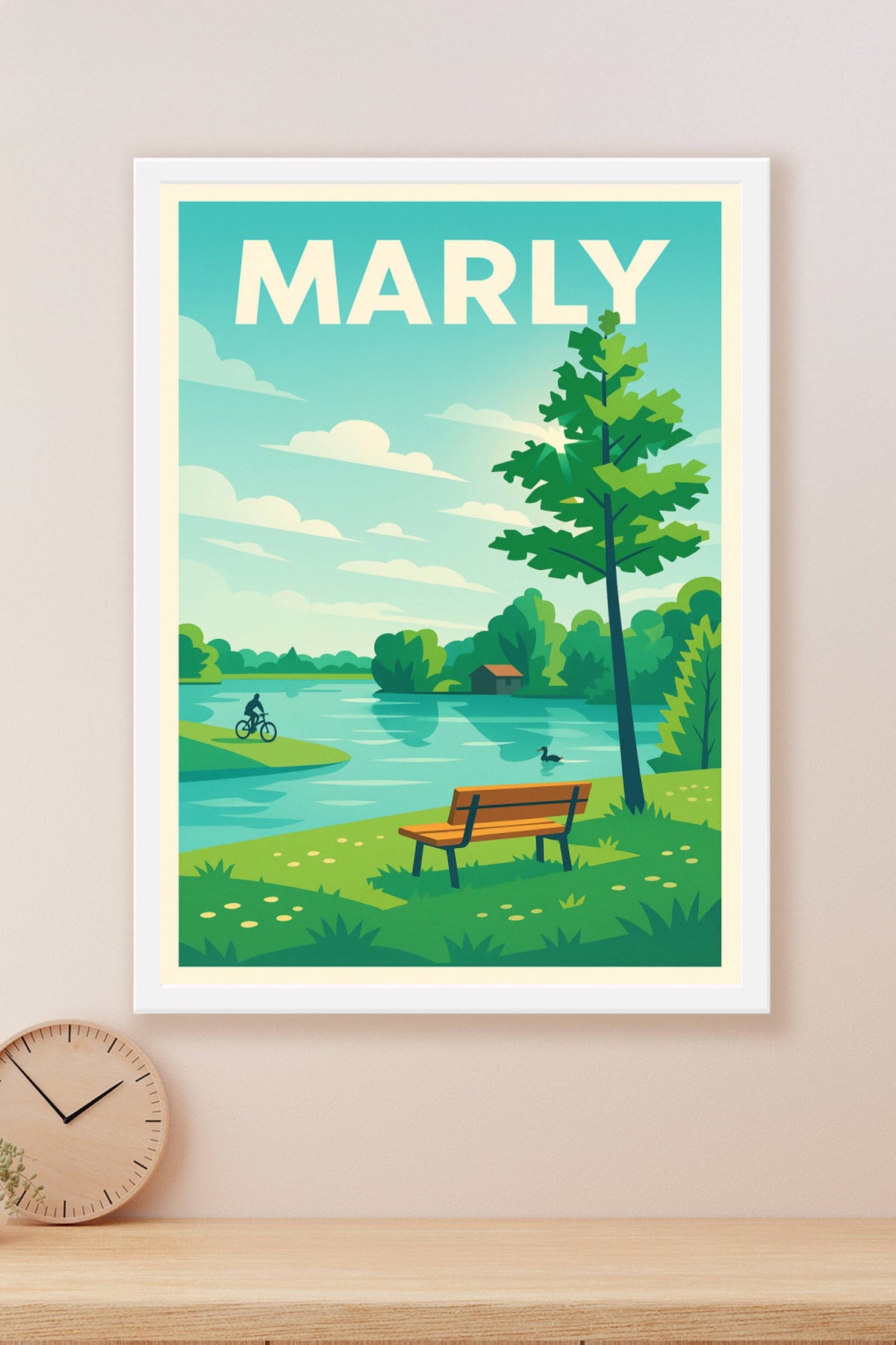 Affiche de Marly - Sérénité au bord de l'eau
