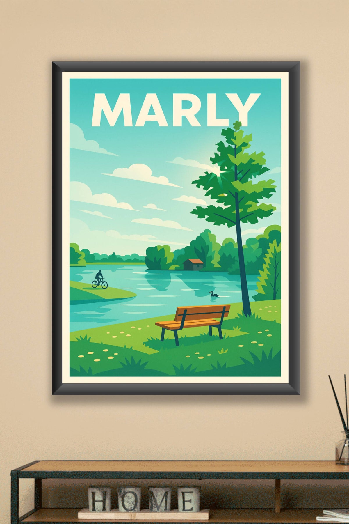 Affiche de Marly - Sérénité au bord de l'eau