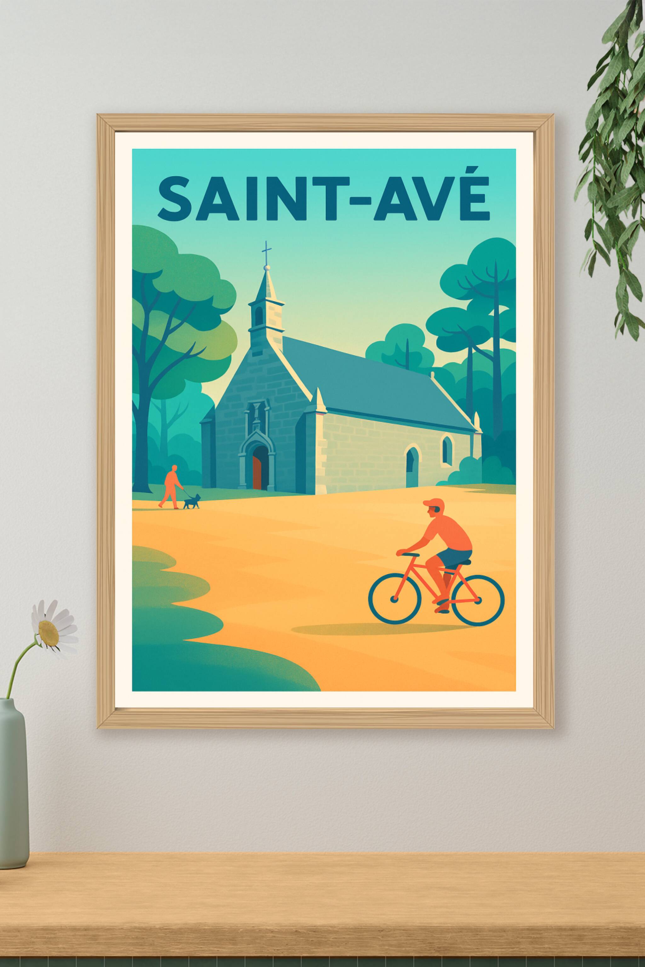 Affiche de Saint-Avé - Charme paisible et nature accueillante