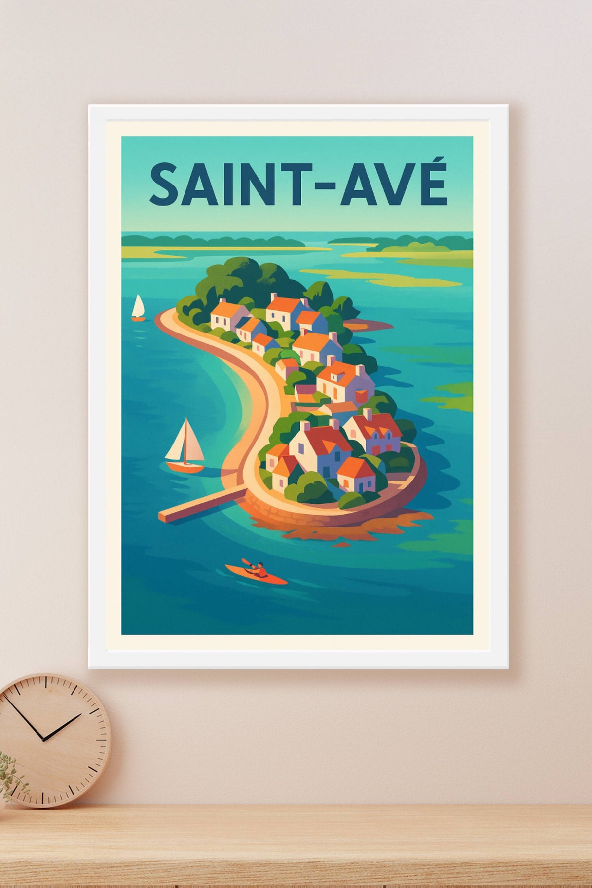 Affiche de Saint-Avé - Charme côtier et sérénité bretonne