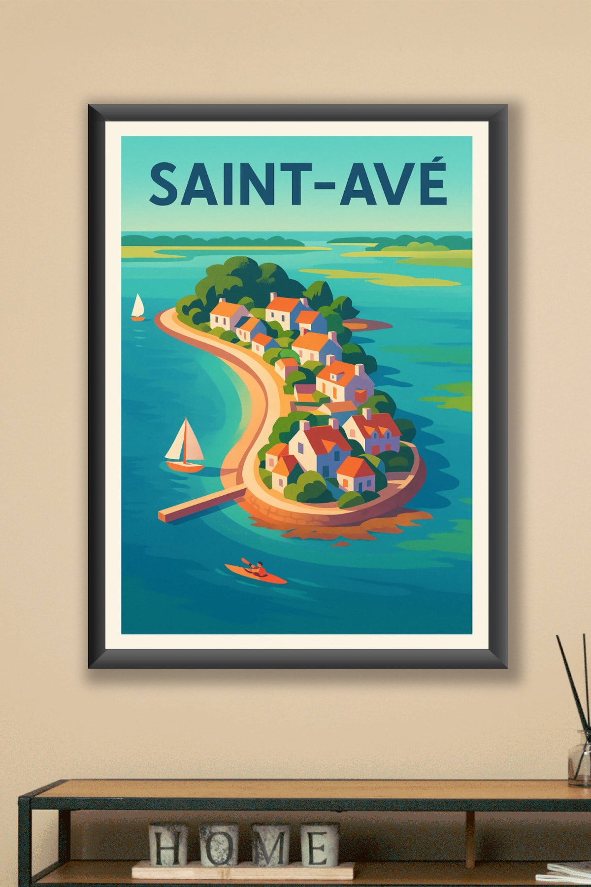 Affiche de Saint-Avé - Charme côtier et sérénité bretonne