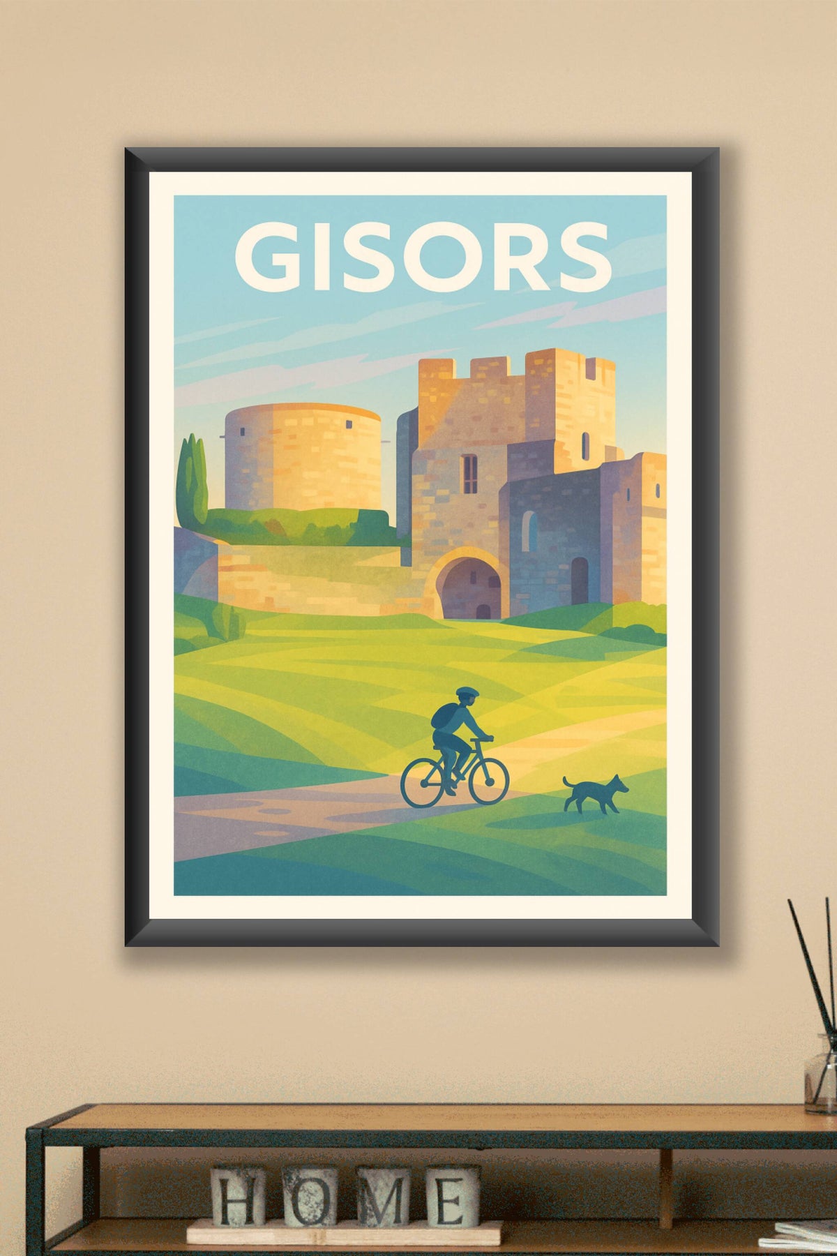 Affiche de Gisors - Le charme historique à vélo