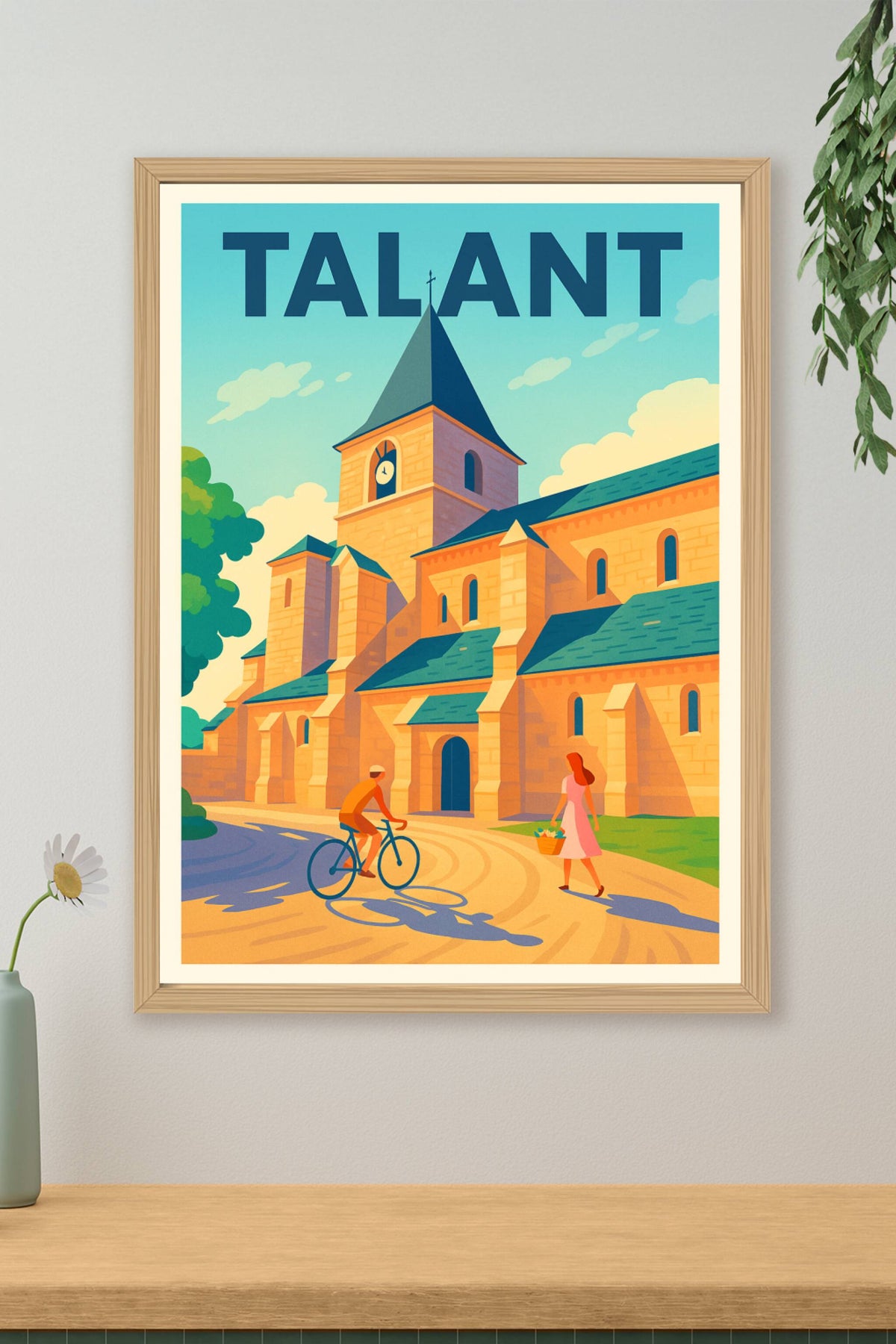 Affiche de Talant - Charme intemporel au cœur de la Bourgogne