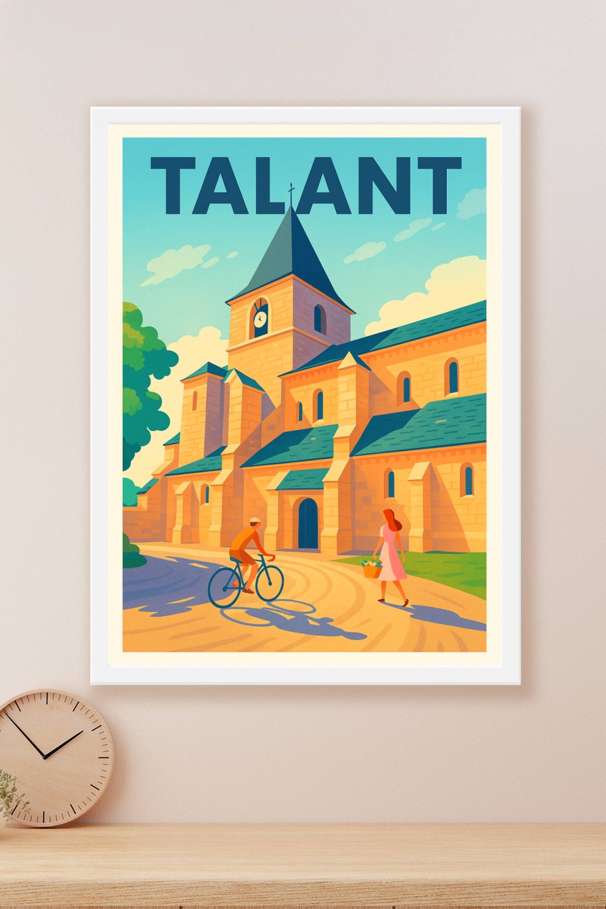 Affiche de Talant - Charme intemporel au cœur de la Bourgogne