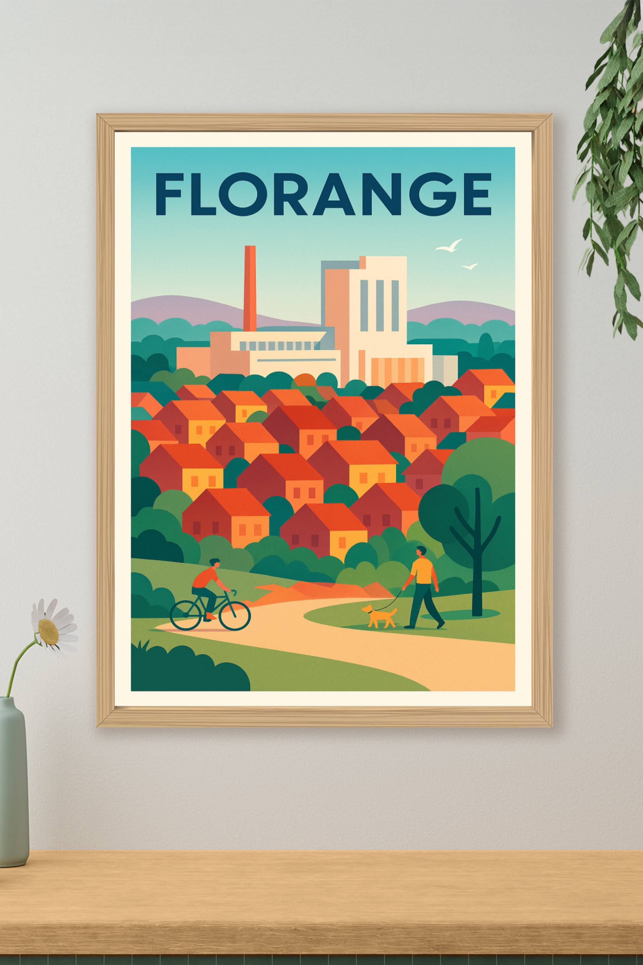 Affiche de Florange - Douceur urbaine et nature apaisante