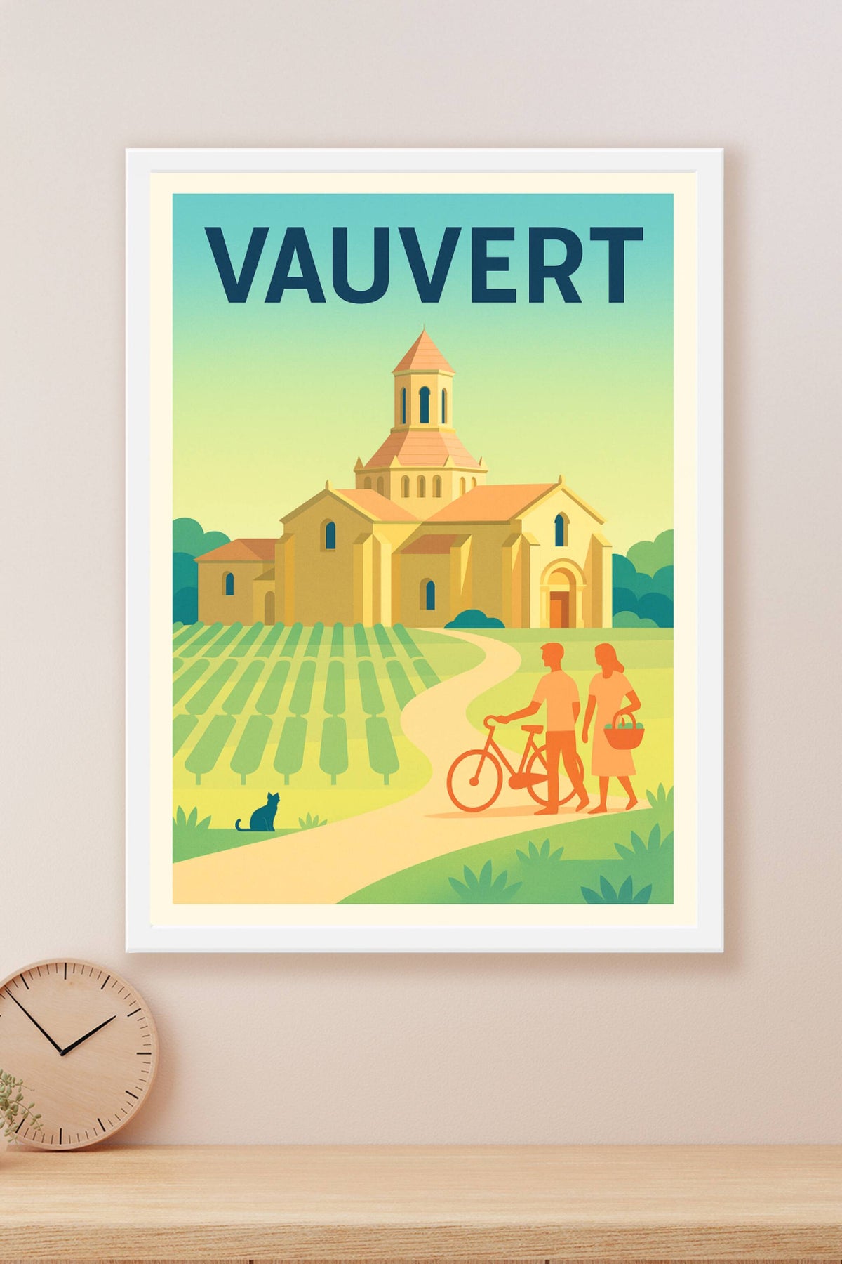 Affiche de Vauvert - Charme champêtre et patrimoine historique