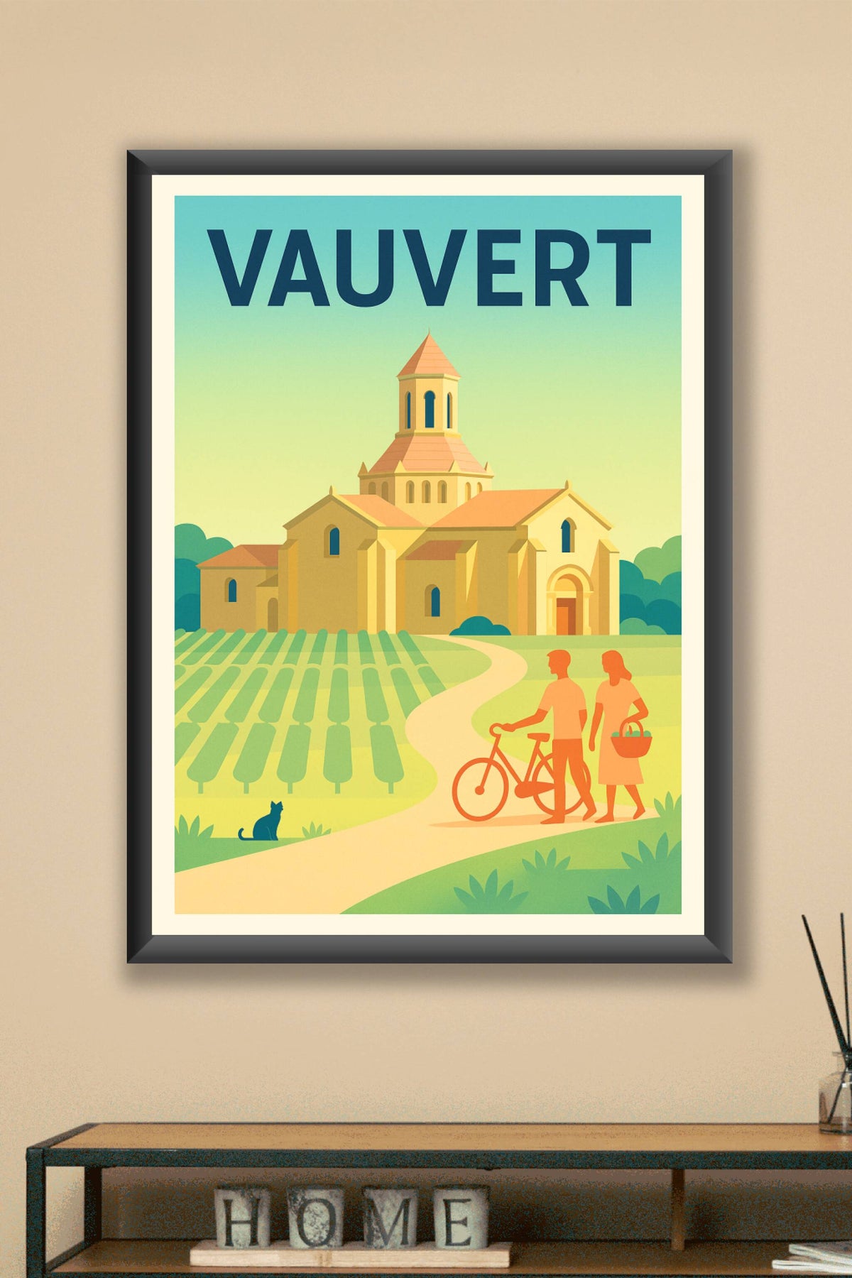 Affiche de Vauvert - Charme champêtre et patrimoine historique