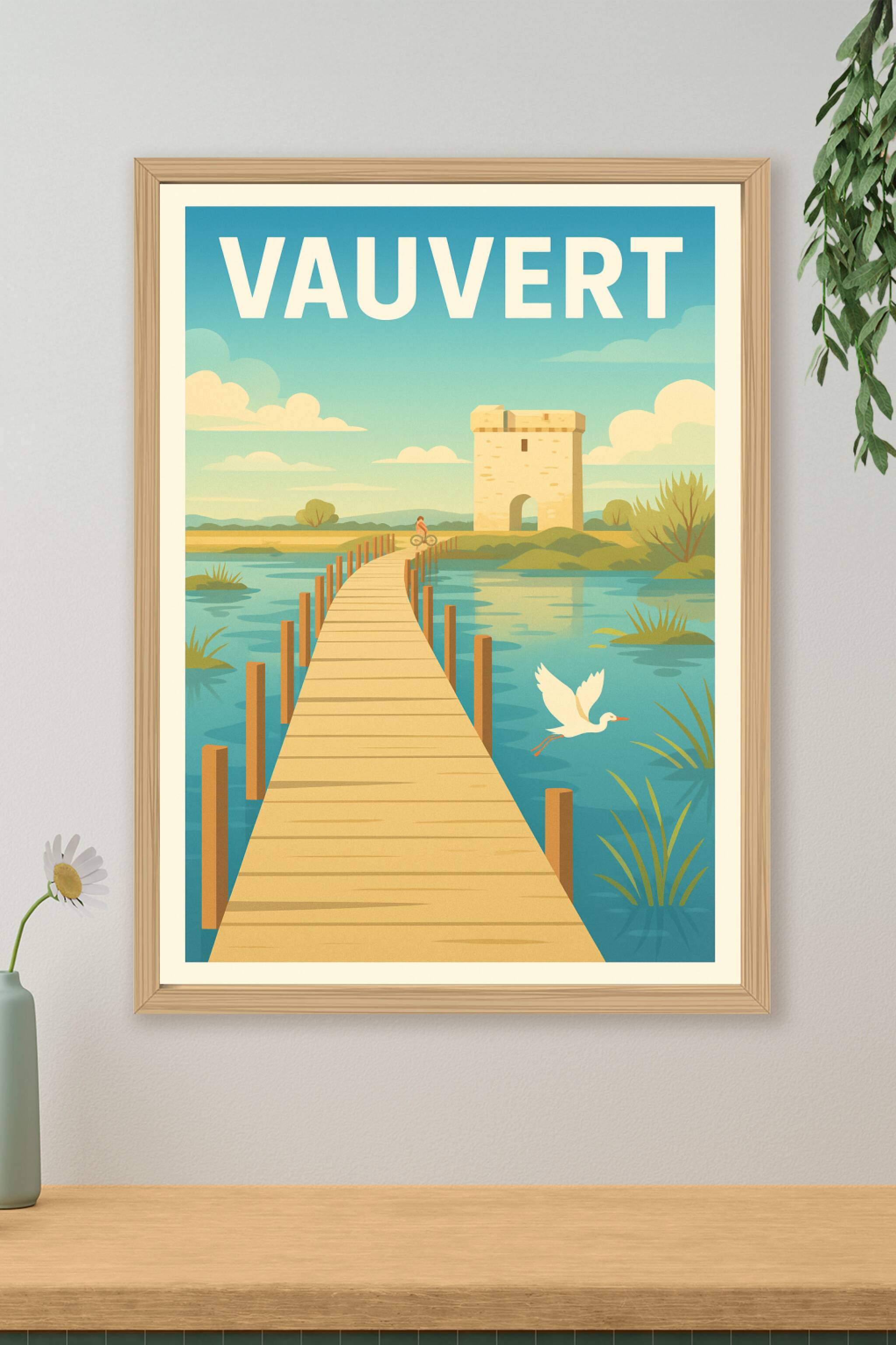 Affiche de Vauvert - Nature et Sérénité en Camargue