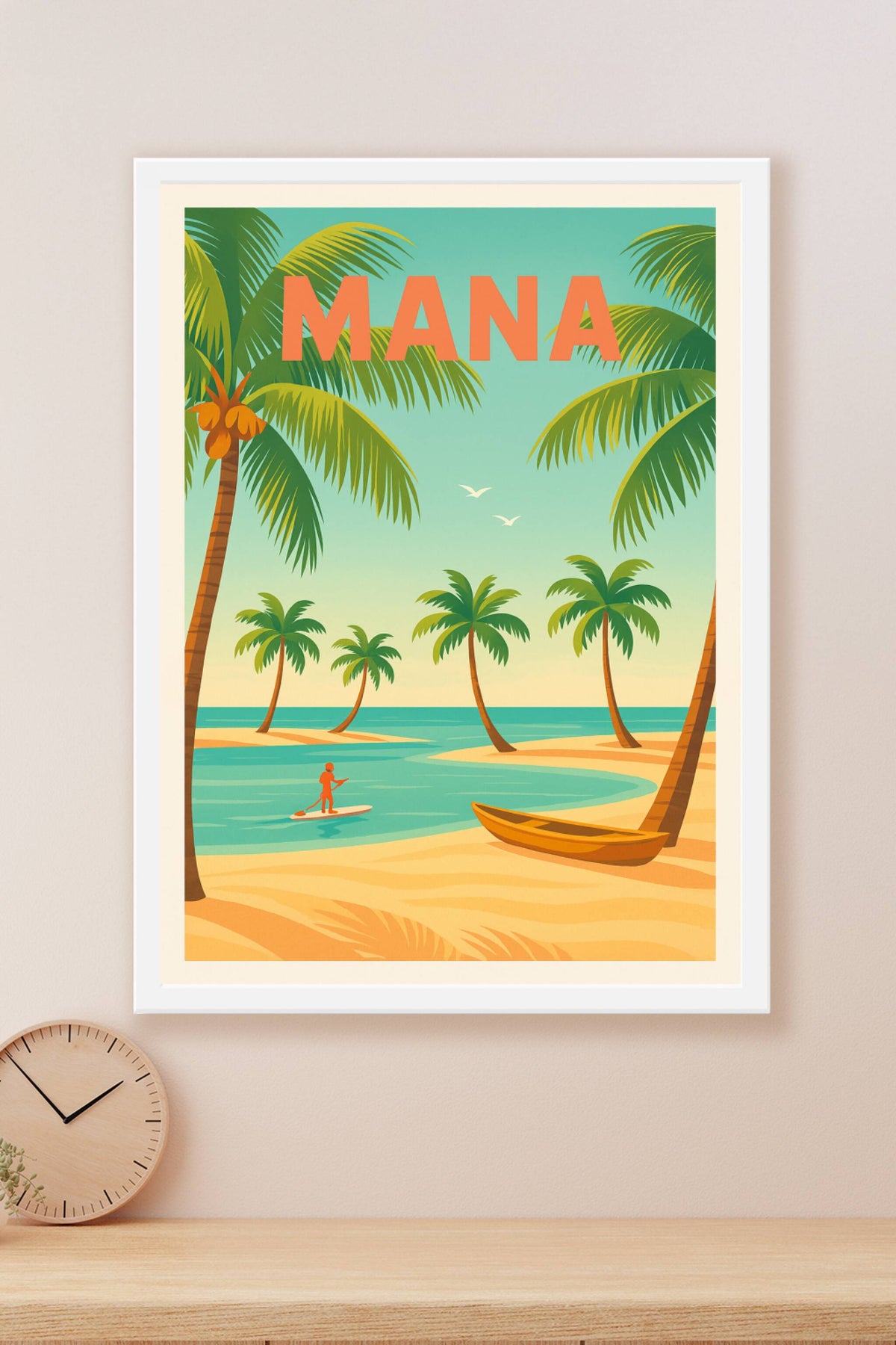 Affiche de Mana - Évasion tropicale sous les palmiers