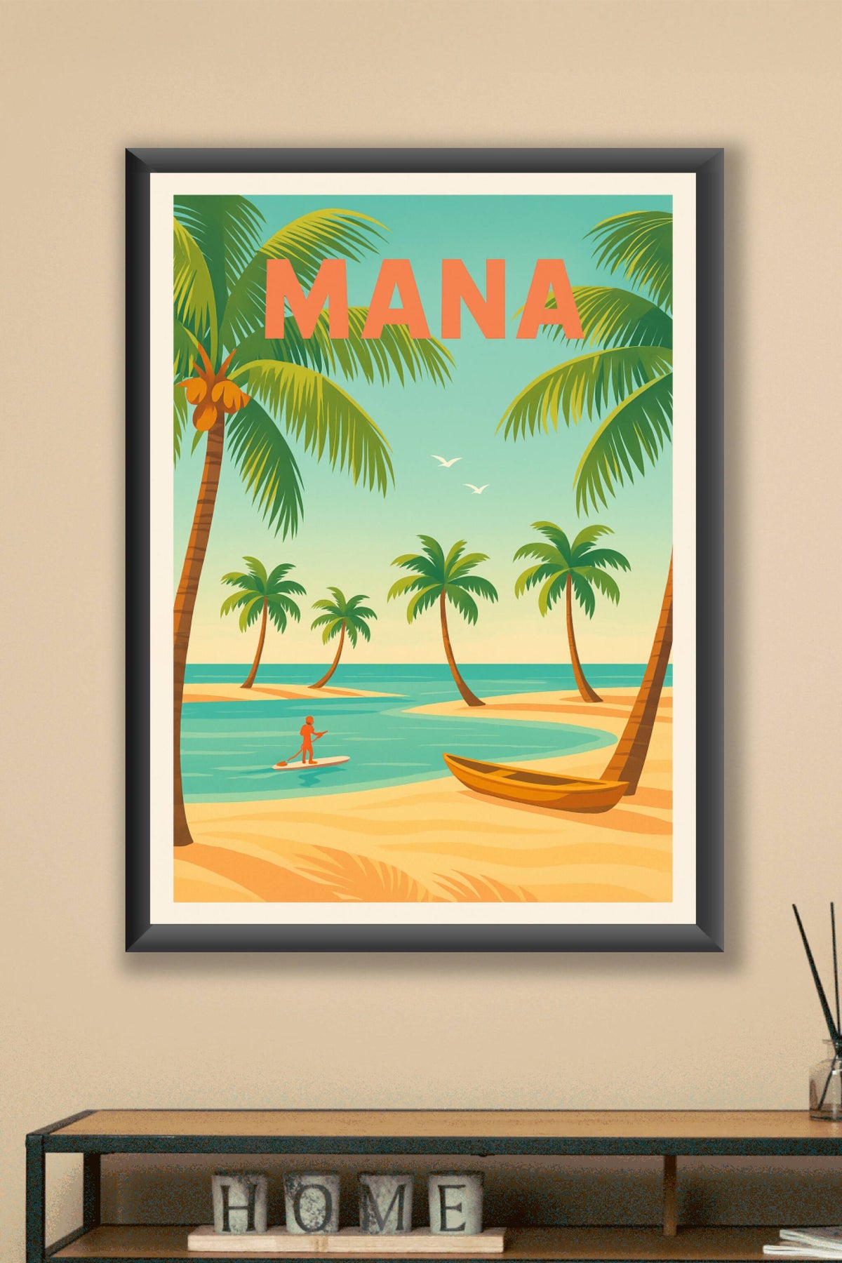 Affiche de Mana - Évasion tropicale sous les palmiers