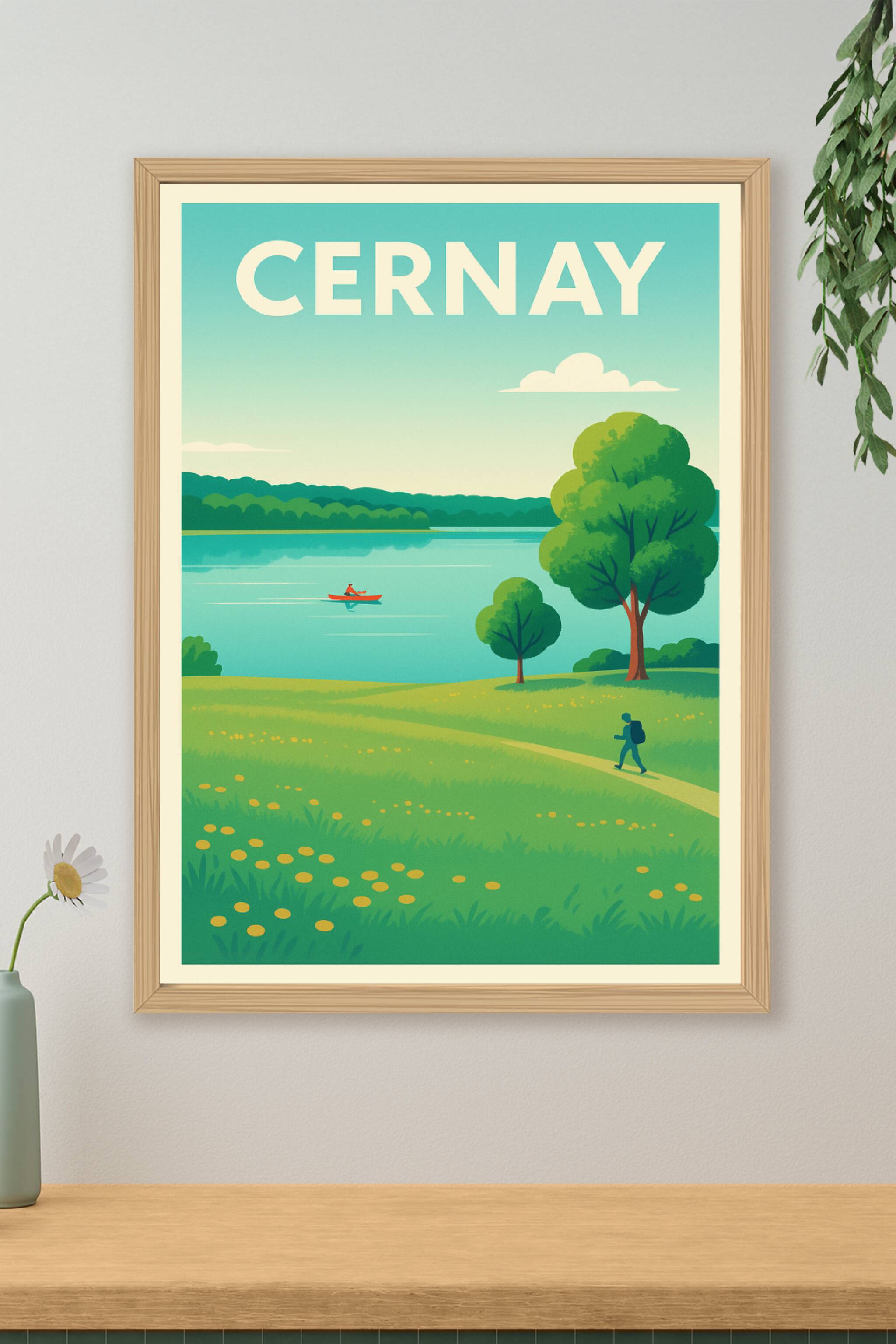 Affiche de Cernay - Évasion nature au bord de l'eau
