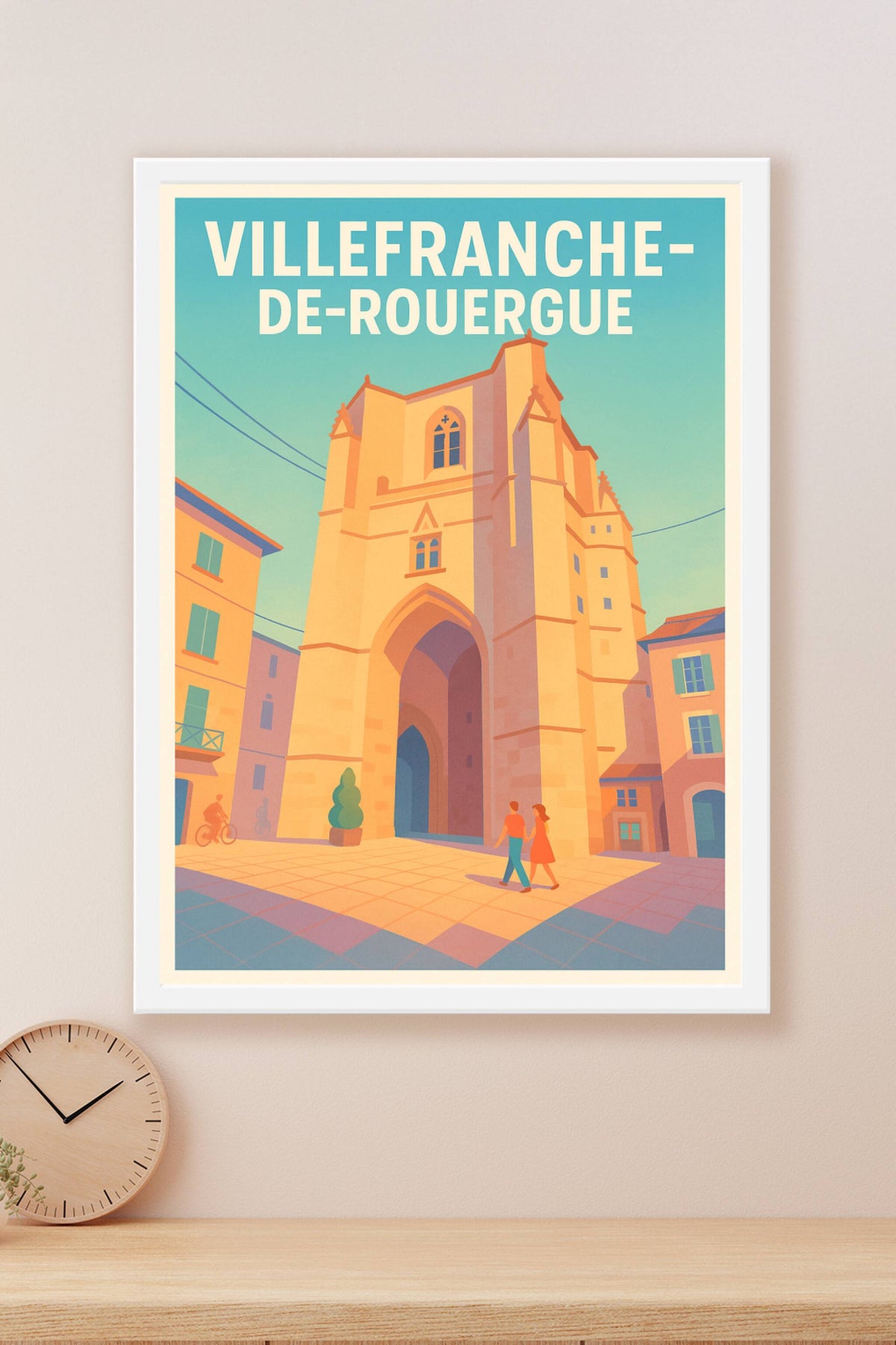 Affiche de Villefranche-de-Rouergue - L'élégance historique au cœur du Rouergue