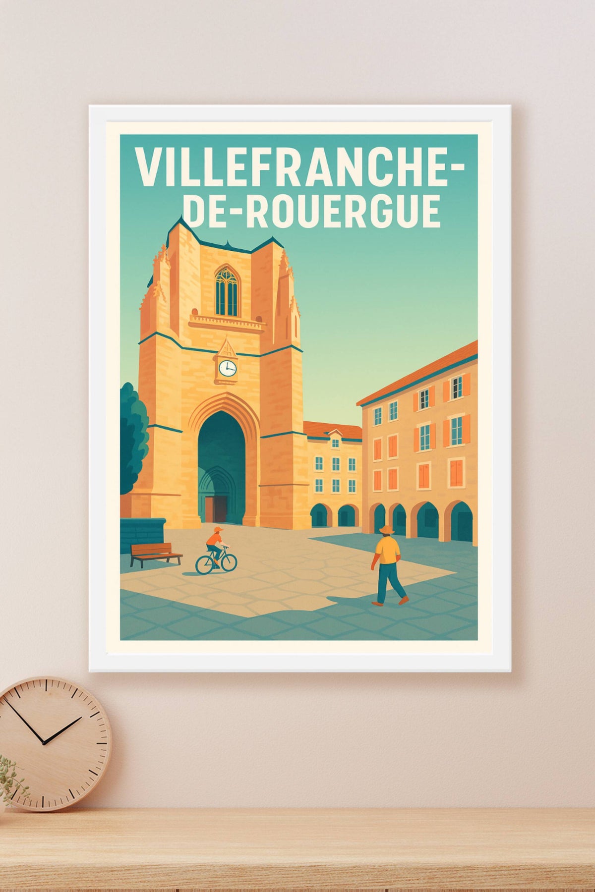 Affiche de Villefranche-de-Rouergue - Charme historique et douceur de vivre