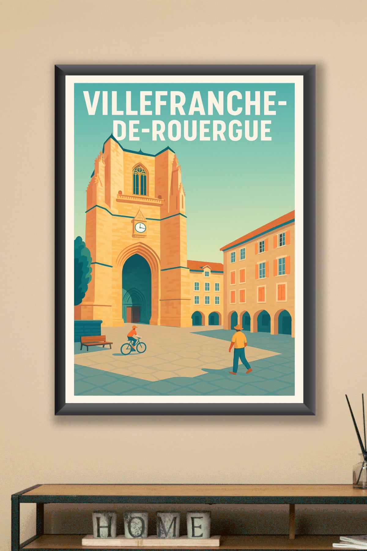Affiche de Villefranche-de-Rouergue - Charme historique et douceur de vivre