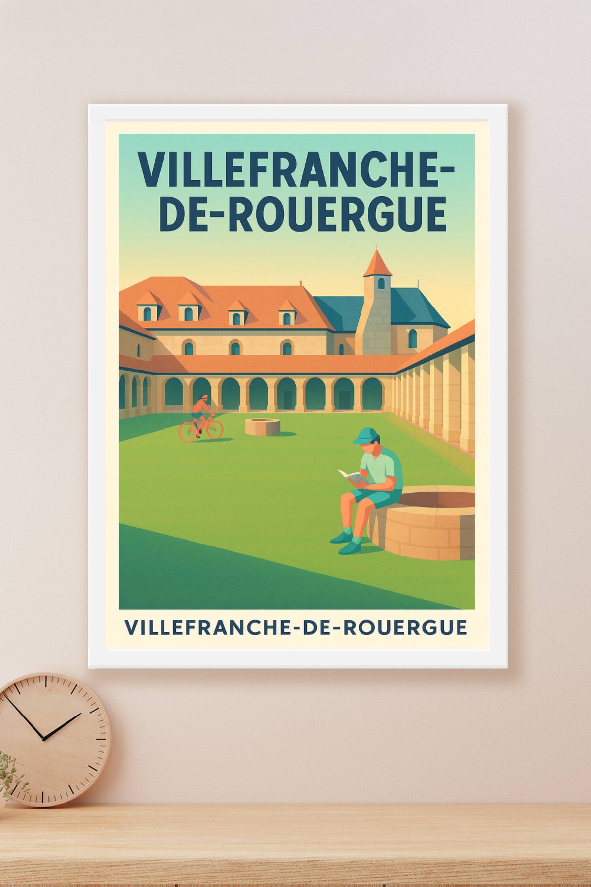 Affiche de Villefranche-de-Rouergue - Sérénité et Patrimoine au Cloître