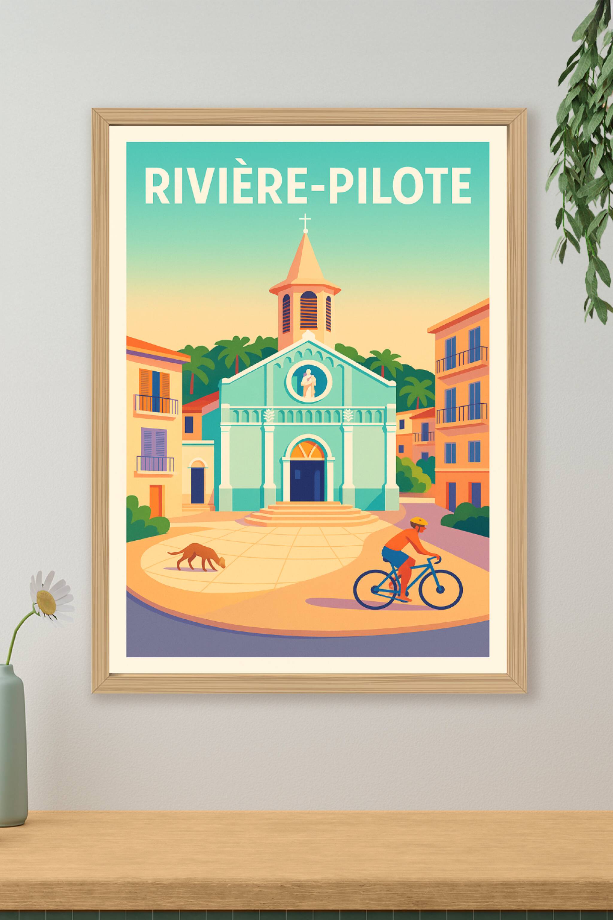 Affiche de Rivière-Pilote - Charme tropical et douceur de vivre