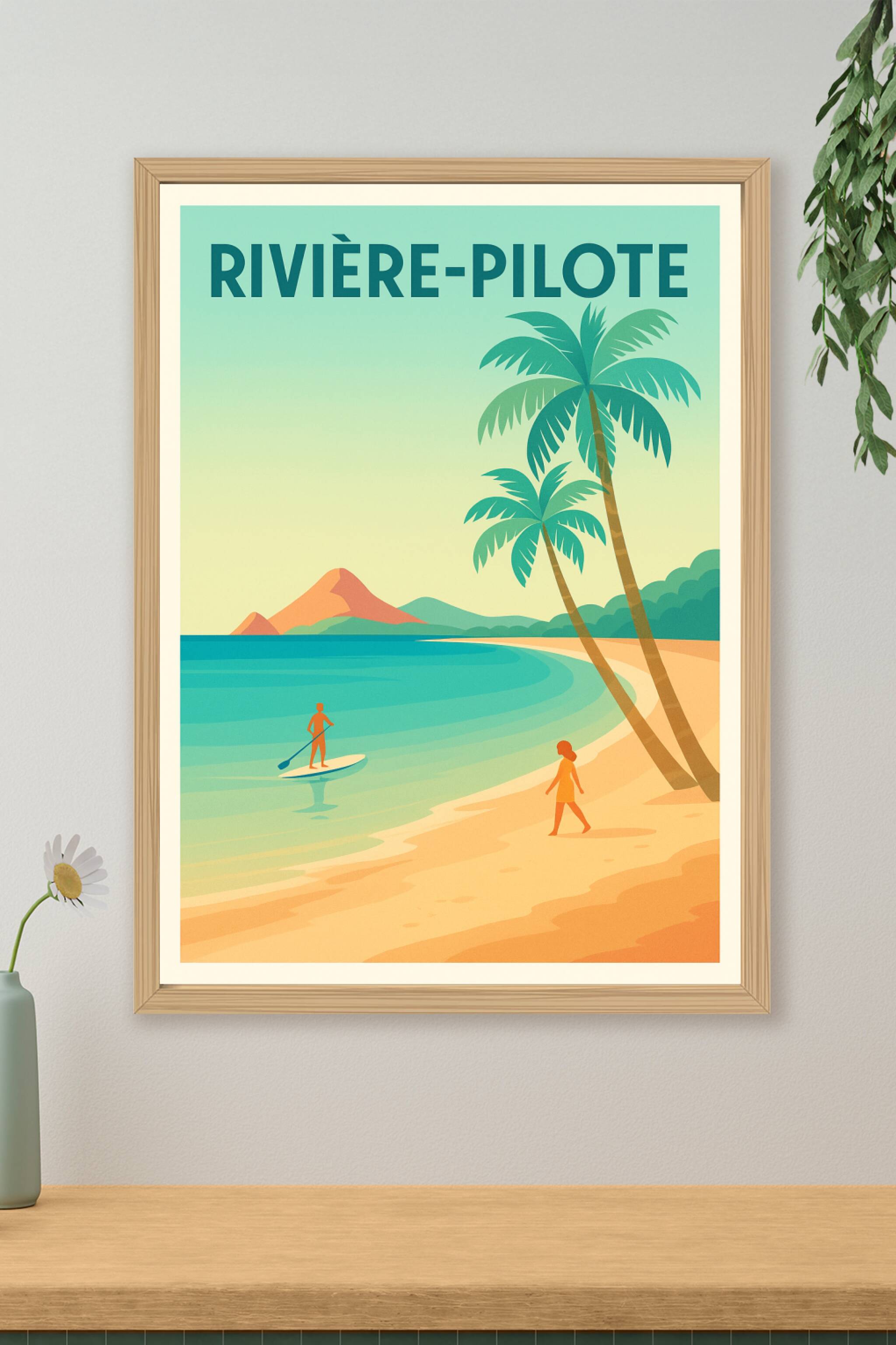 Affiche de Rivière-Pilote - Évasion tropicale au bord de l'eau