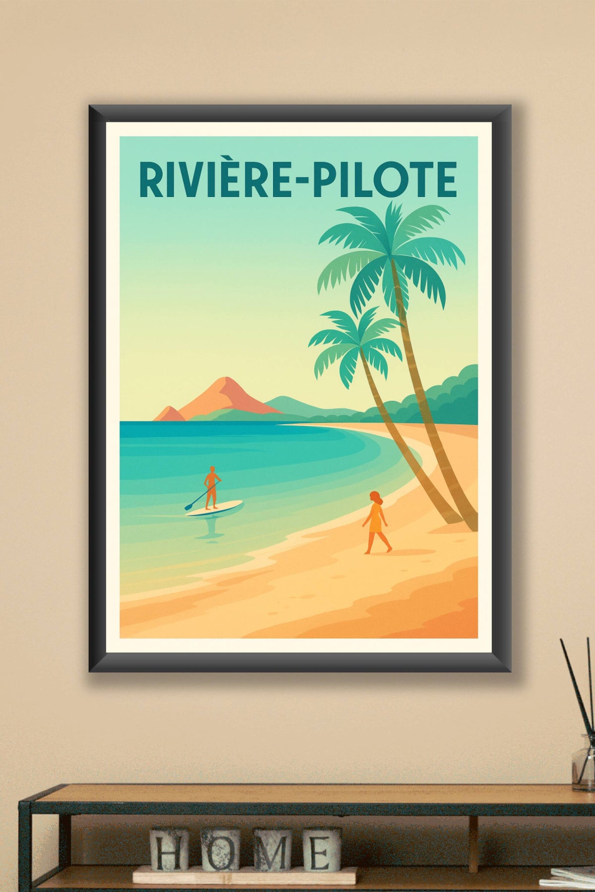 Affiche de Rivière-Pilote - Évasion tropicale au bord de l'eau