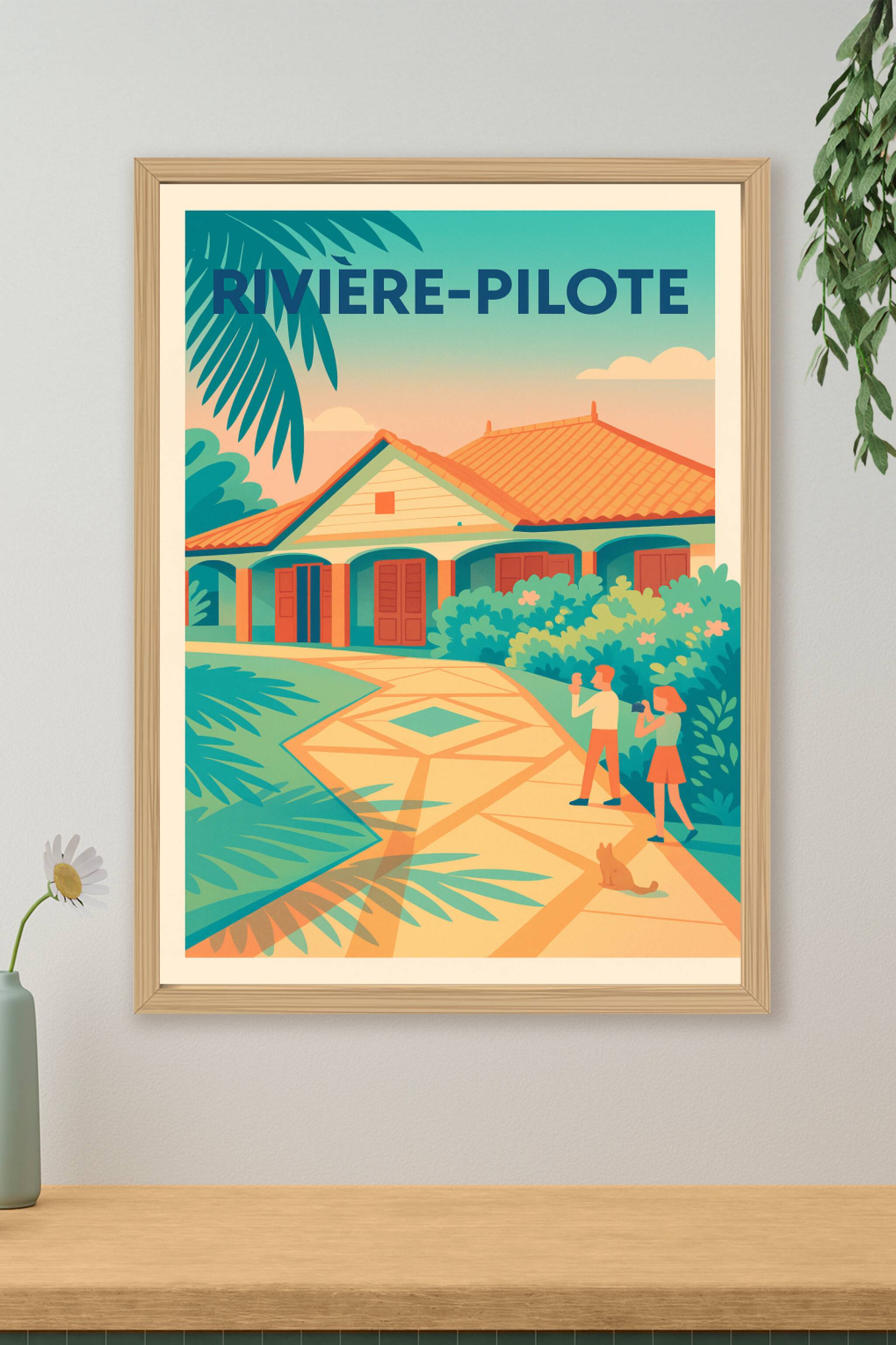 Affiche de Rivière-Pilote - Charme créole et sérénité tropicale