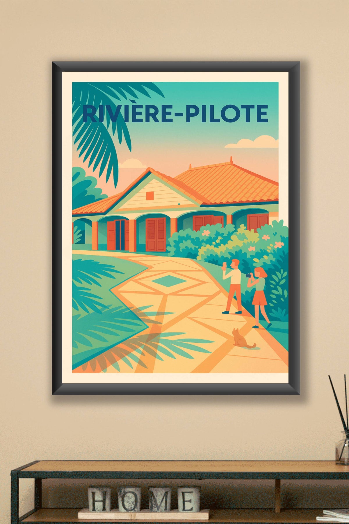 Affiche de Rivière-Pilote - Charme créole et sérénité tropicale