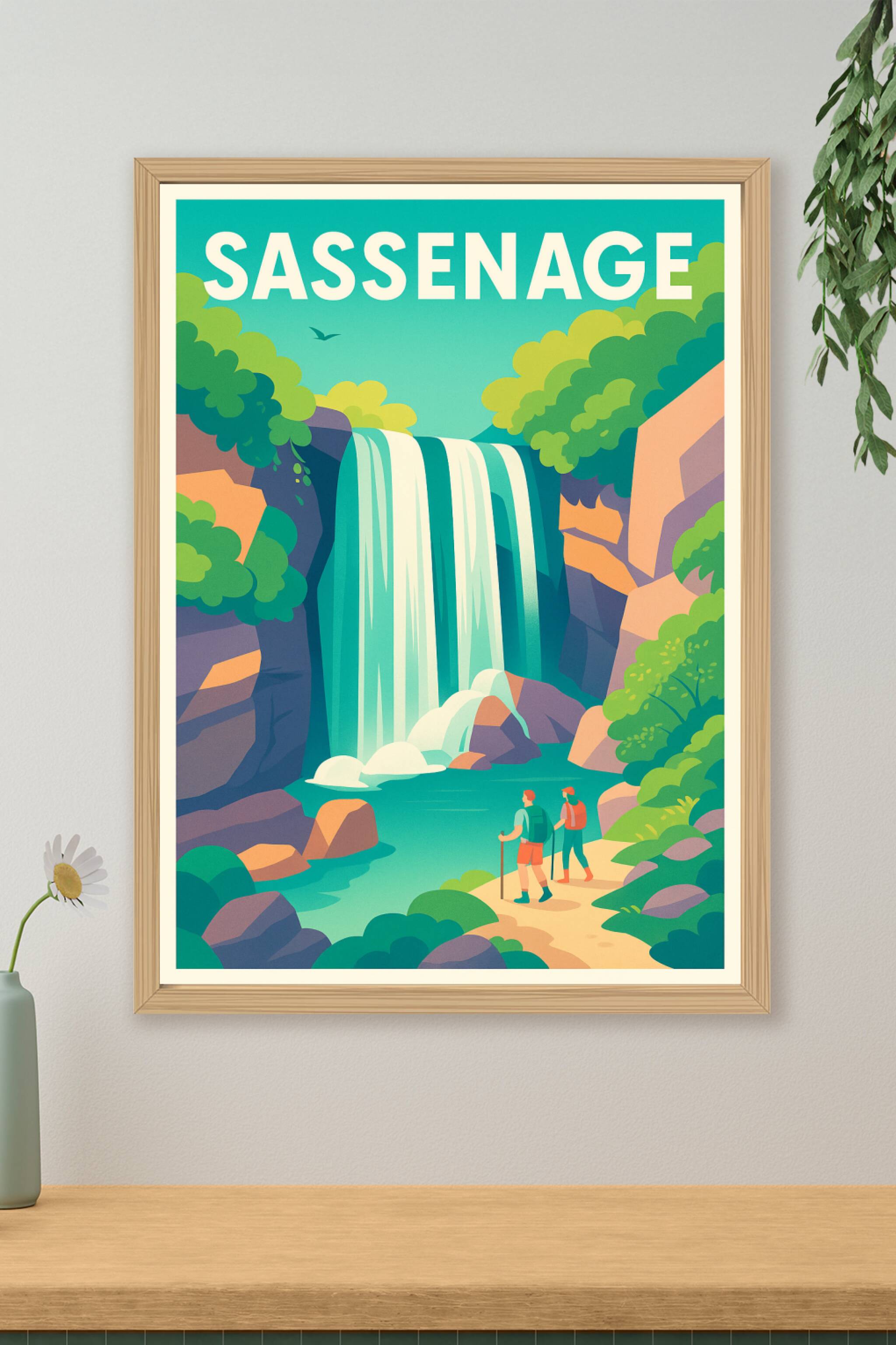 Affiche de Sassenage - Évasion Nature et Cascades
