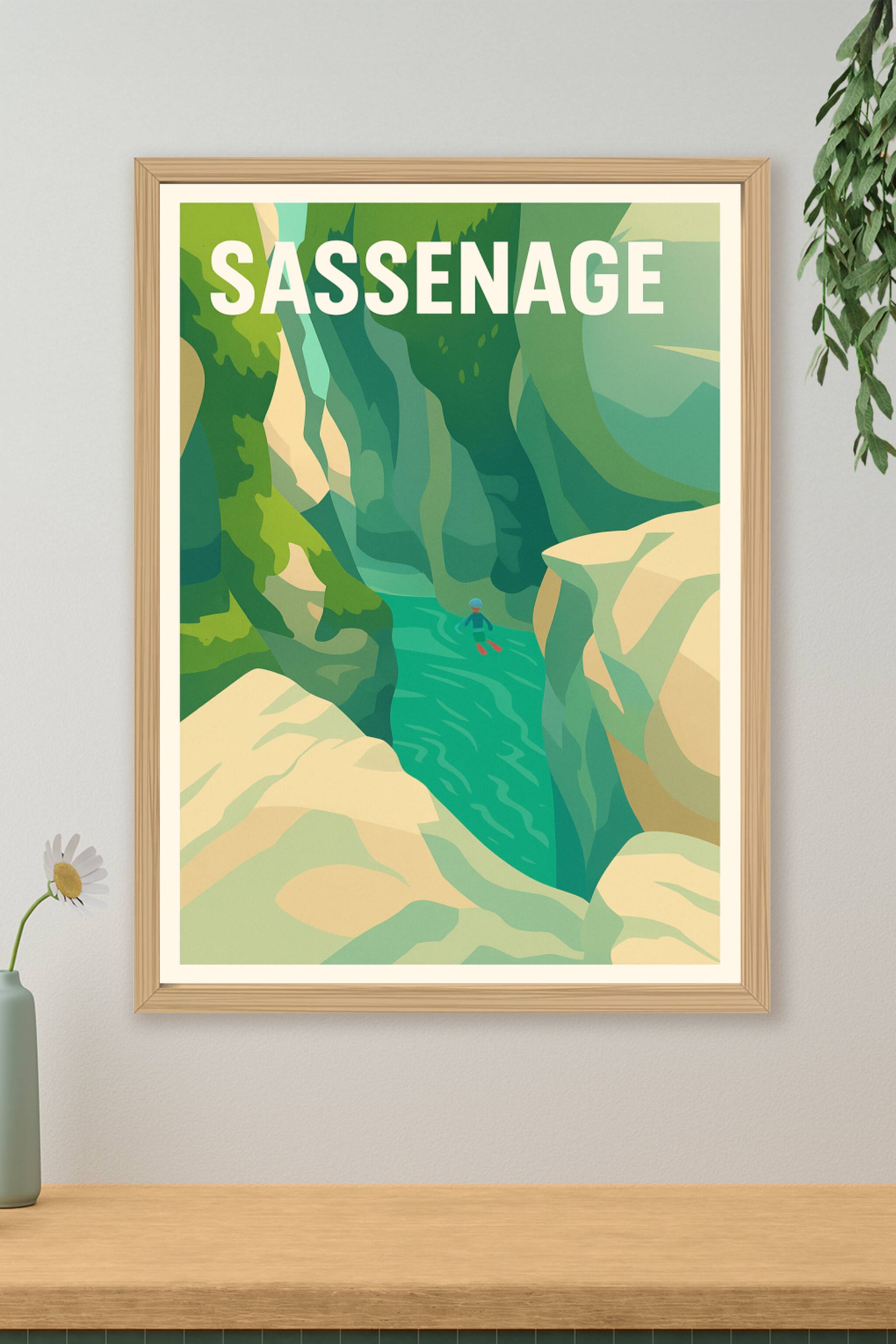 Affiche de Sassenage - Évasion au cœur des gorges