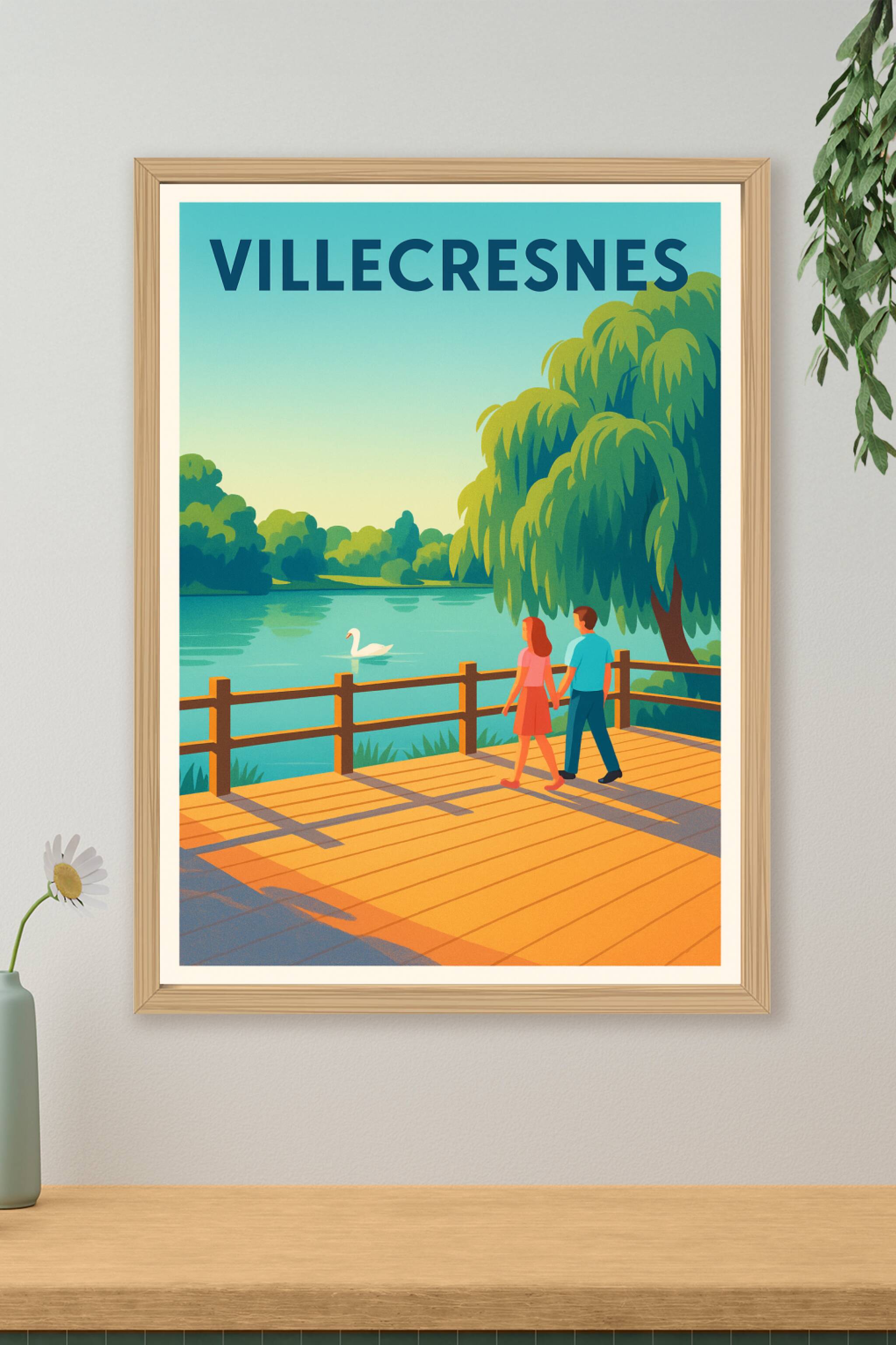 Affiche de Villecresnes - Promenade au bord de l'eau