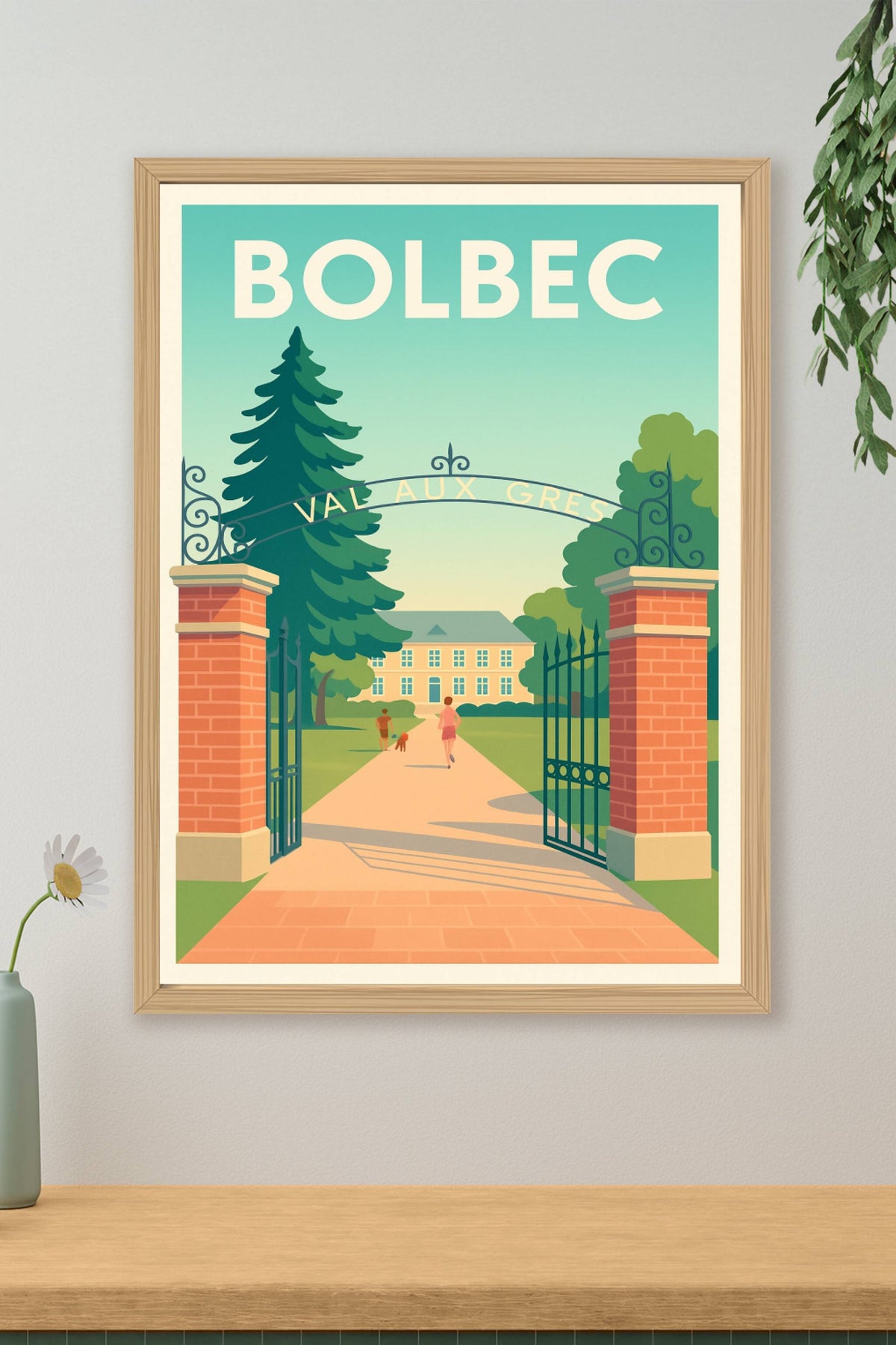 Affiche de Bolbec - Entrée paisible du Val aux Grès