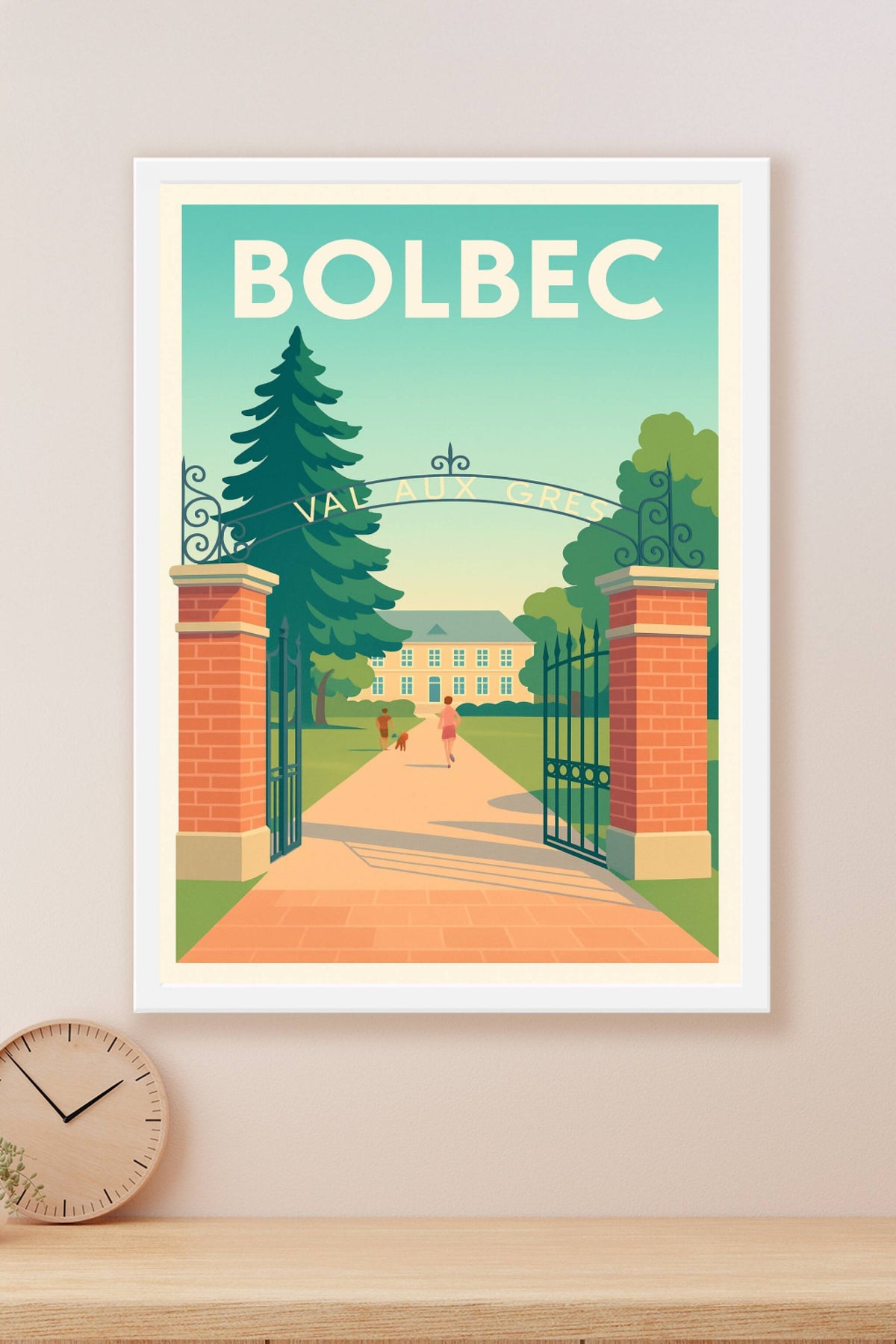 Affiche de Bolbec - Entrée paisible du Val aux Grès