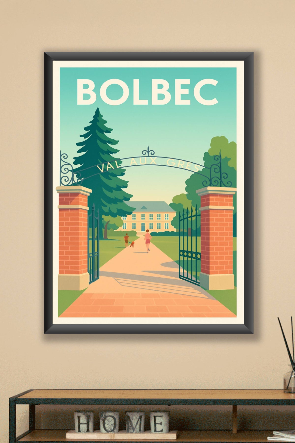 Affiche de Bolbec - Entrée paisible du Val aux Grès