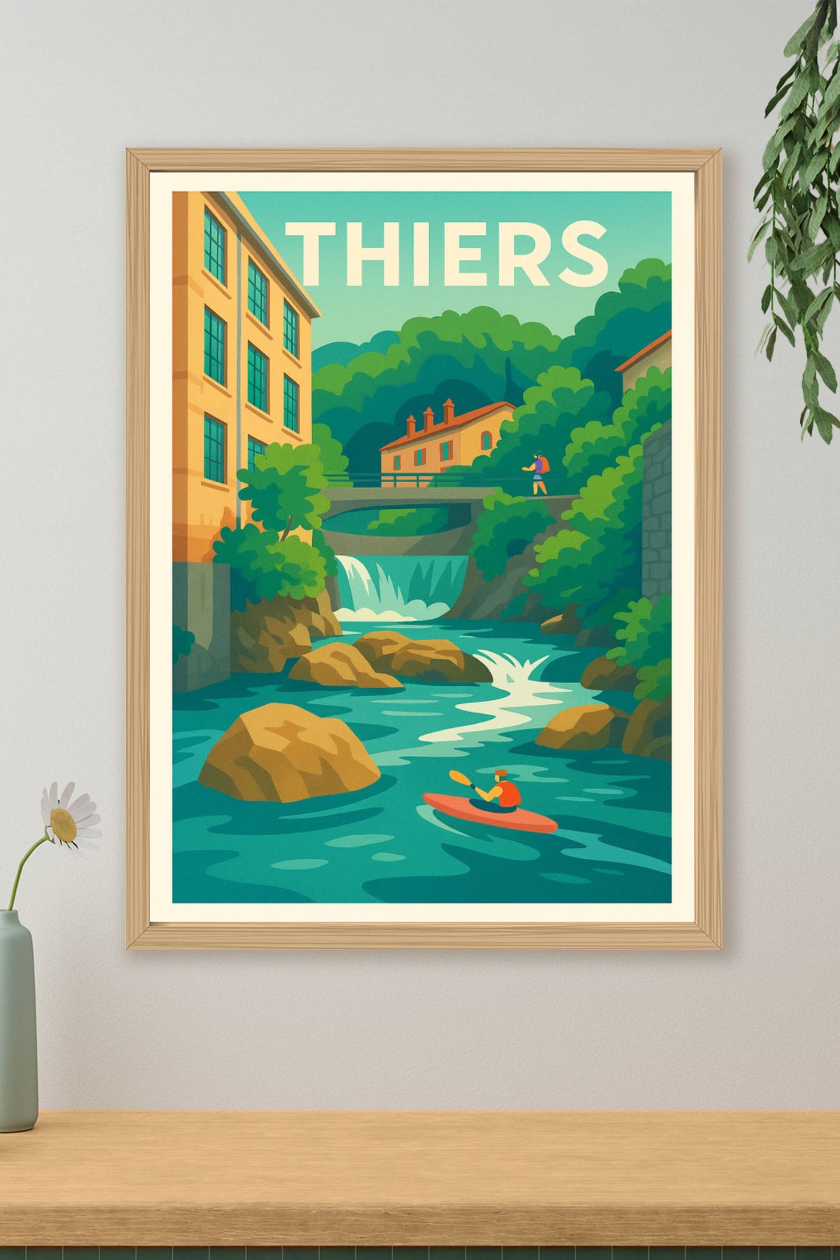 Affiche de Thiers - L'escapade nature au fil de l'eau