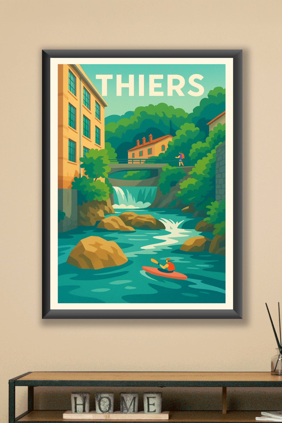 Affiche de Thiers - L'escapade nature au fil de l'eau