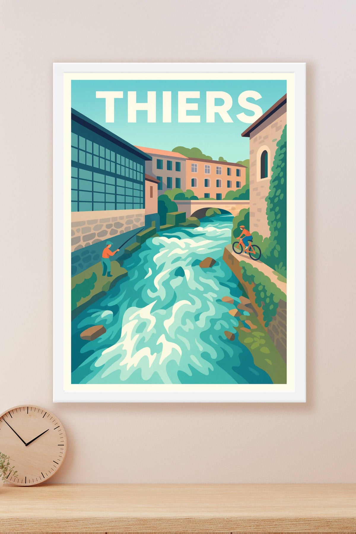 Affiche de Thiers - L'Art de la Rivière et du Quotidien