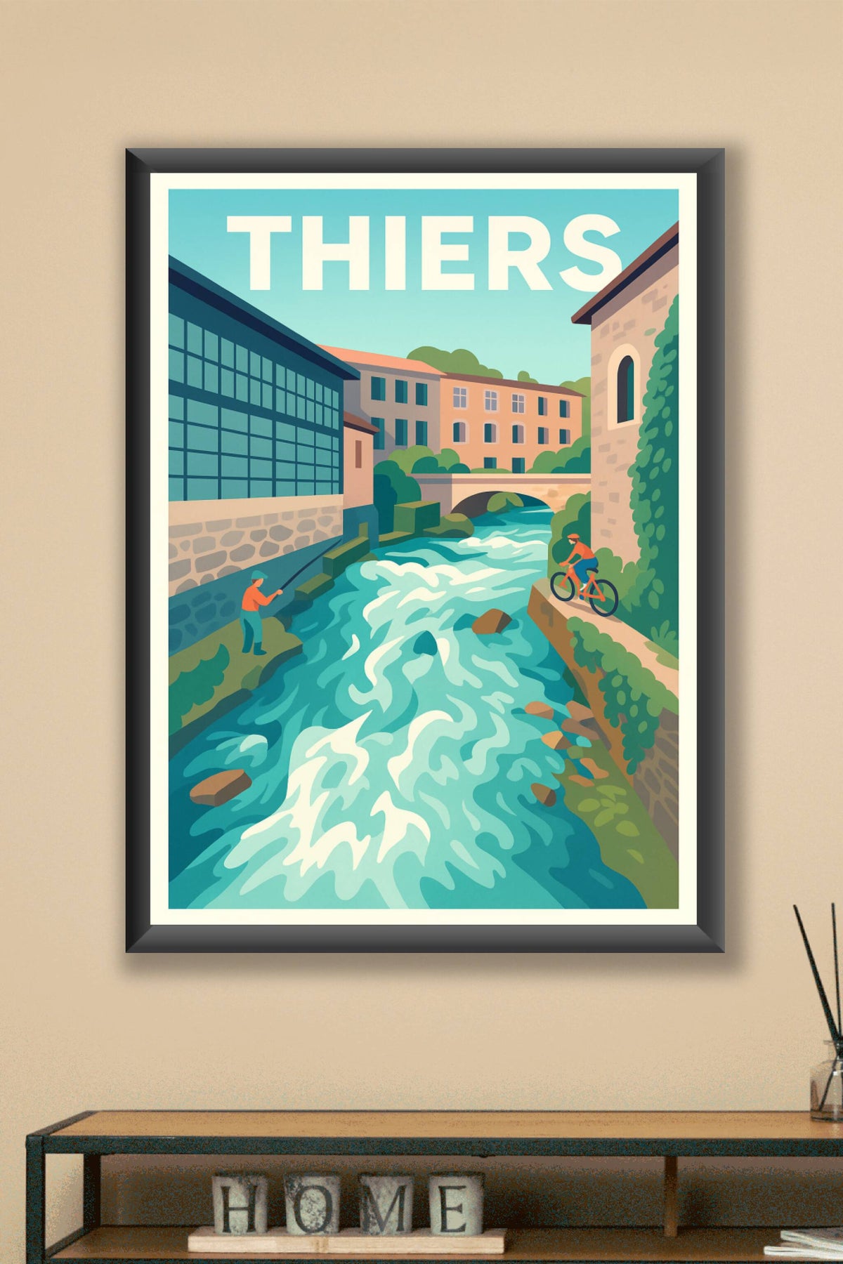 Affiche de Thiers - L'Art de la Rivière et du Quotidien