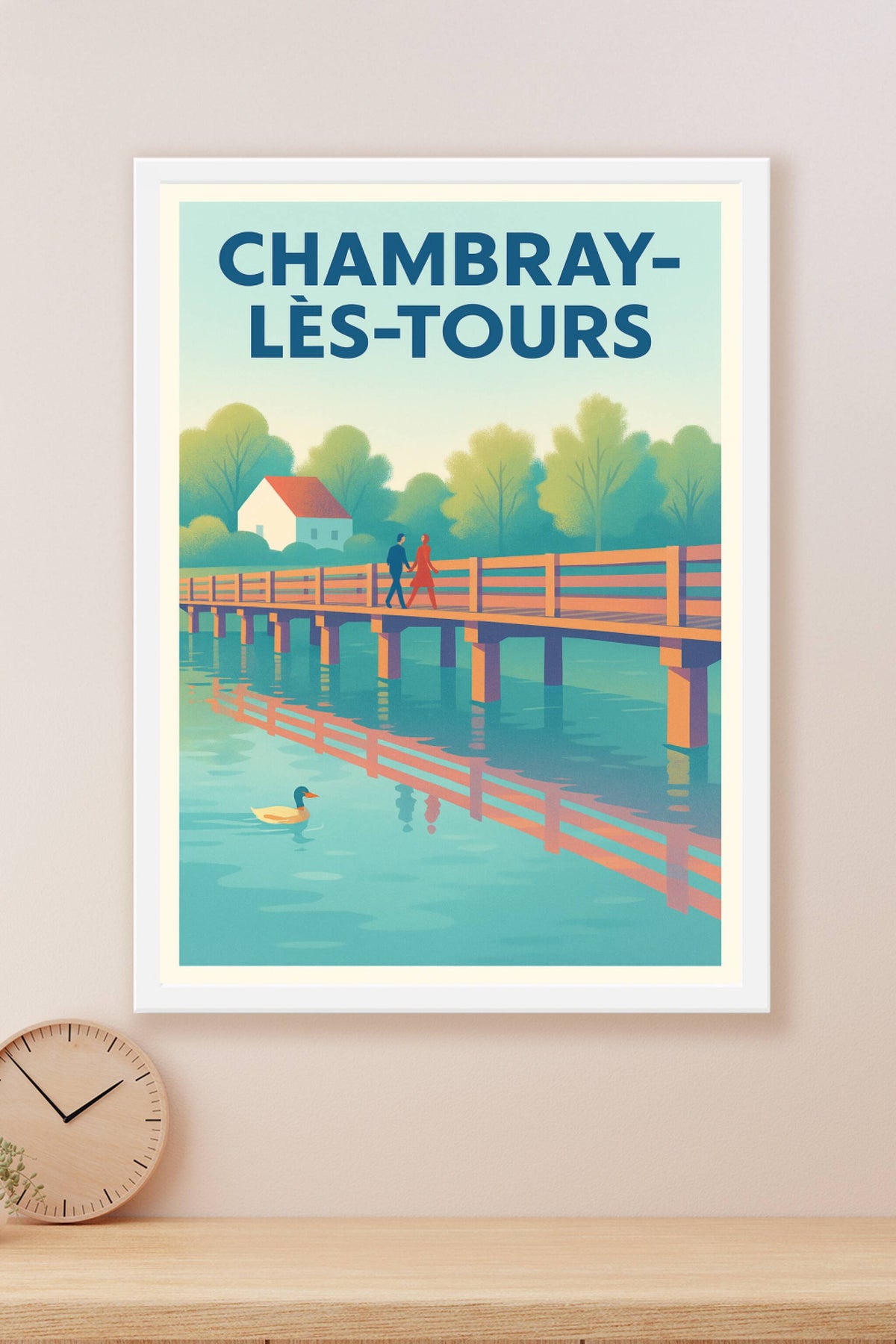 Affiche de Chambray-lès-Tours - Promenade romantique au bord de l'eau