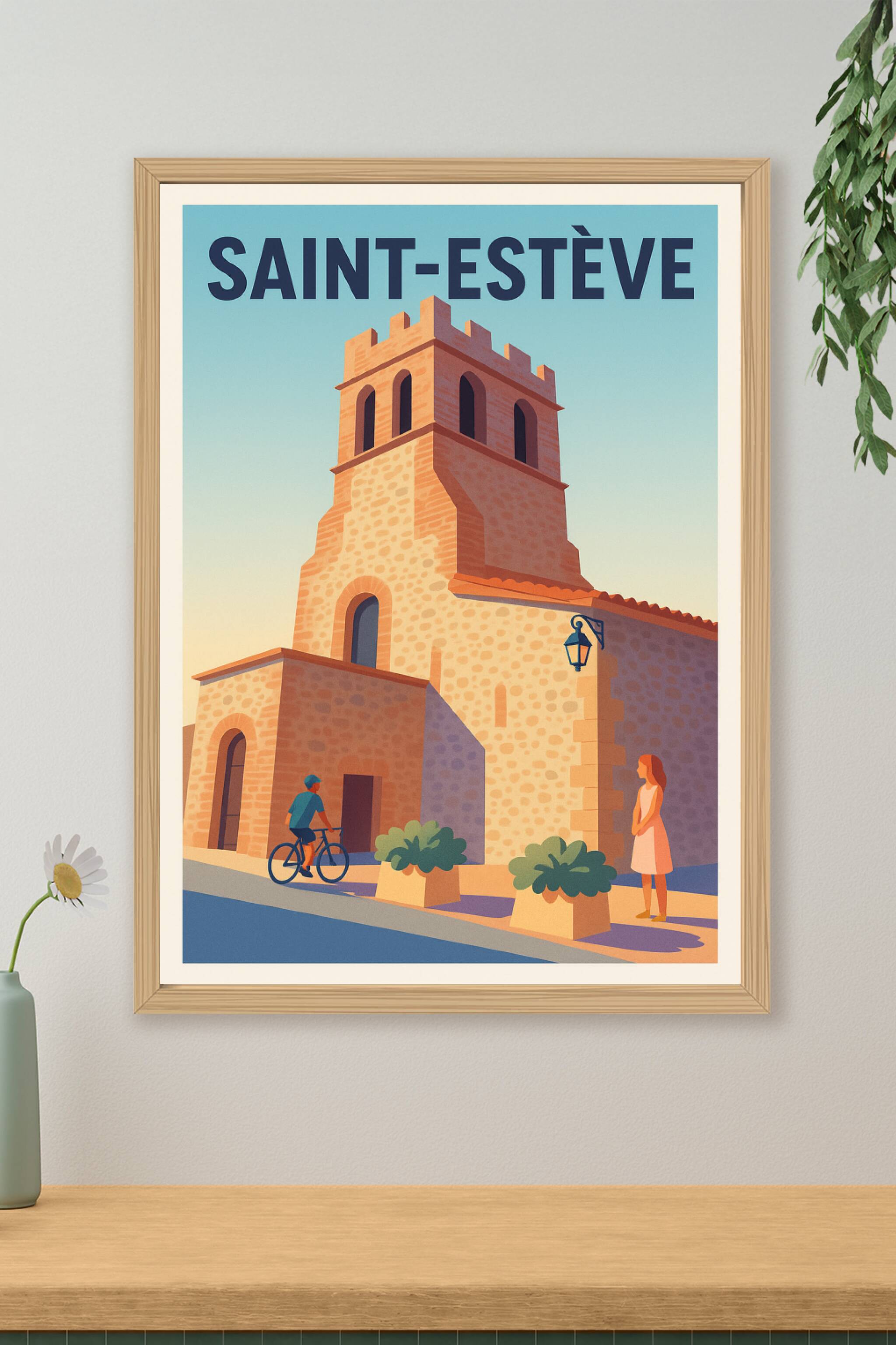 Affiche de Saint-Estève - Charme Médiéval en Provence