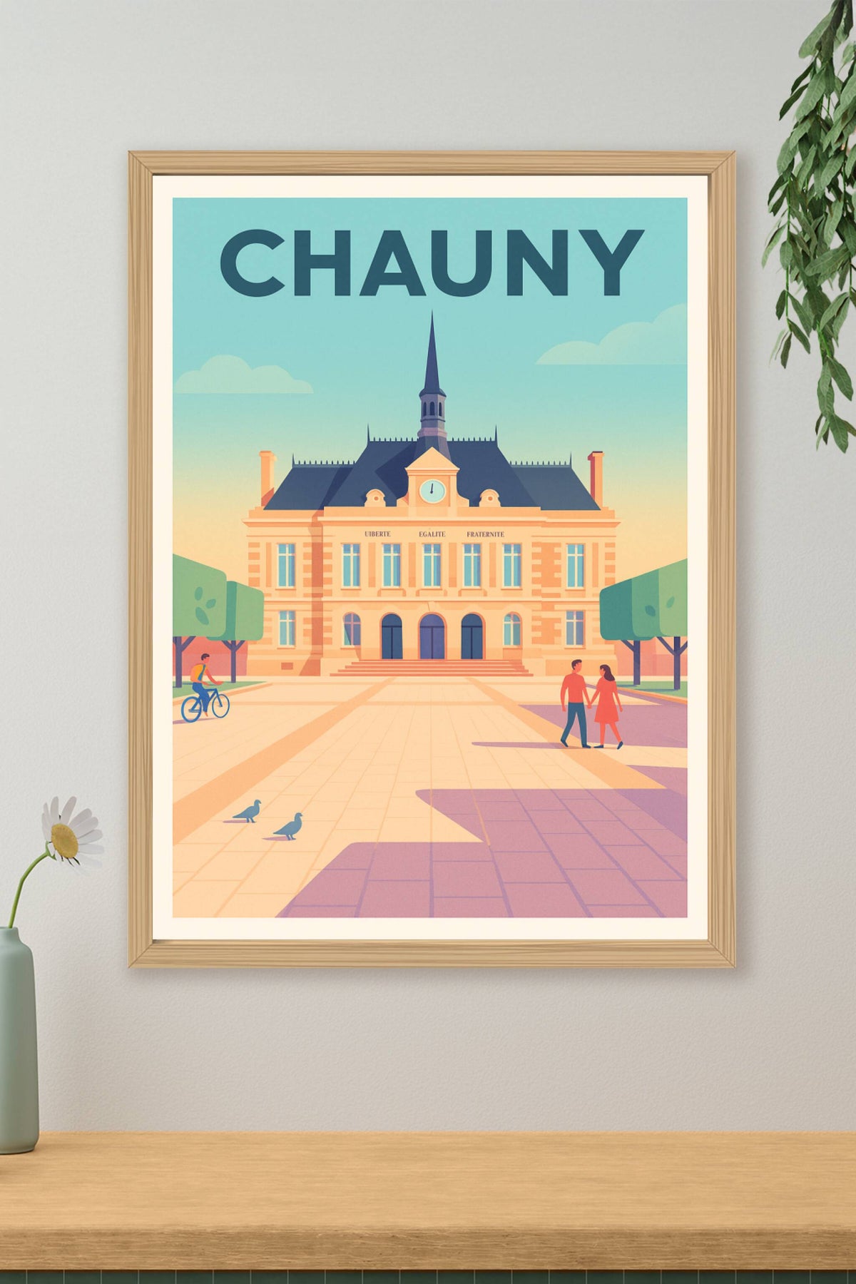 Affiche de Chauny - Élégance et sérénité au cœur de la ville