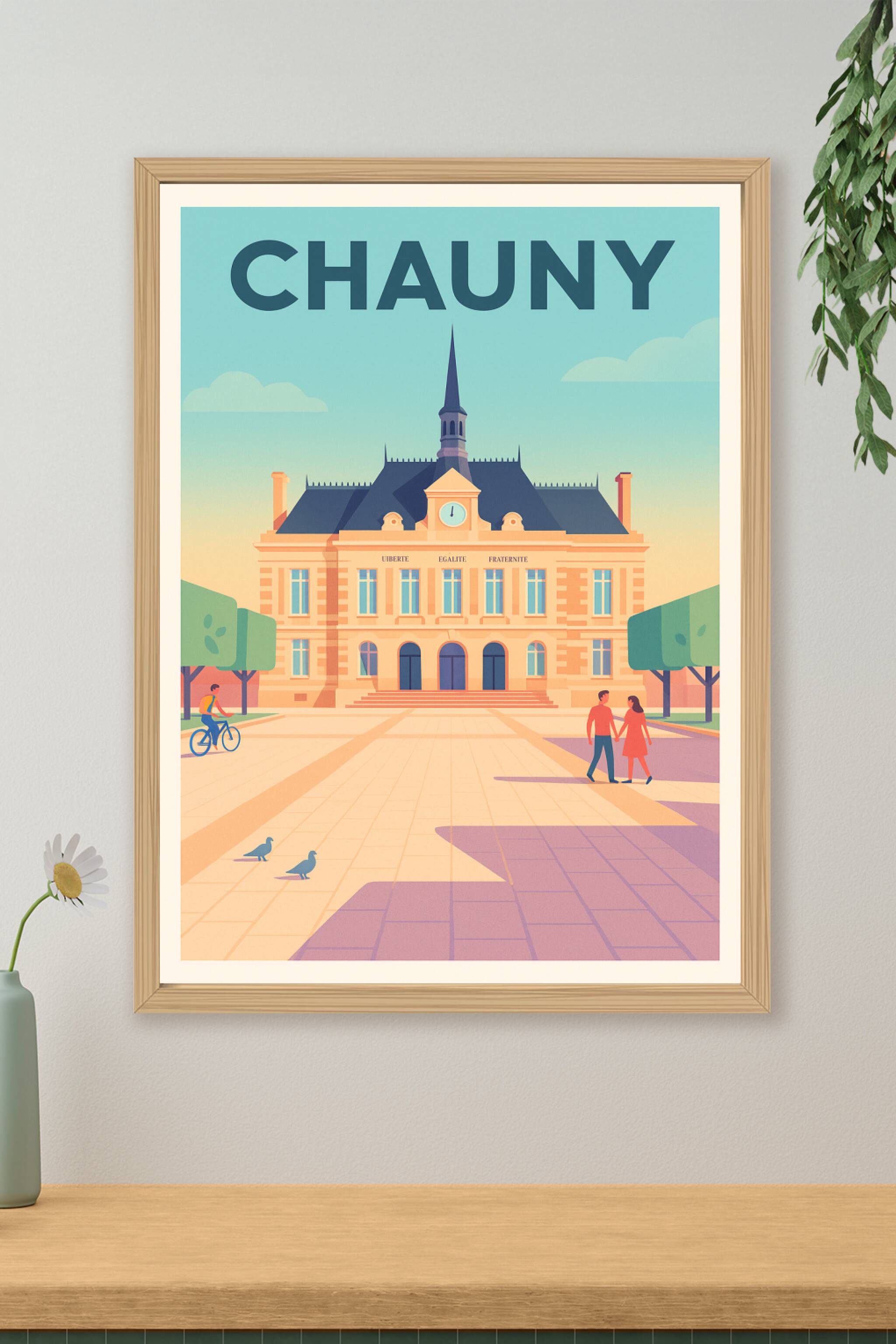 Affiche de Chauny - Élégance et sérénité au cœur de la ville