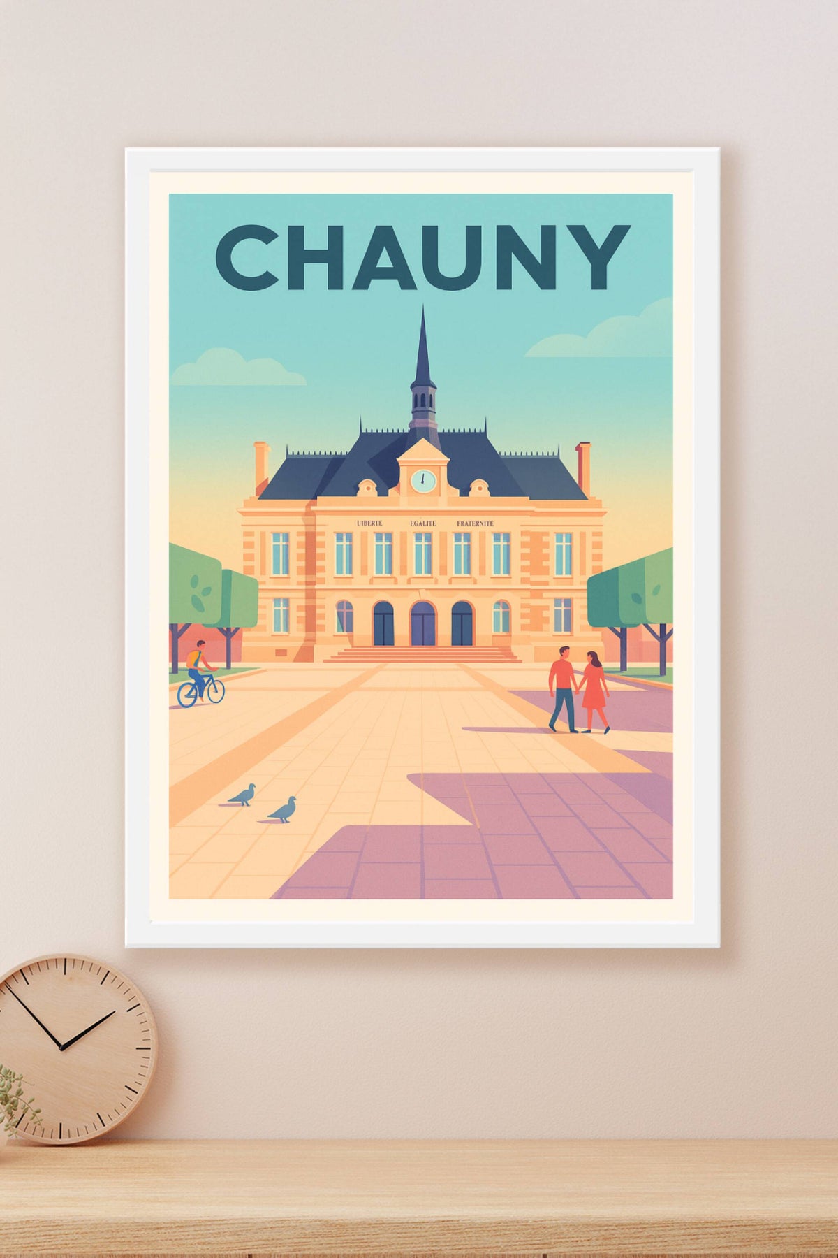Affiche de Chauny - Élégance et sérénité au cœur de la ville